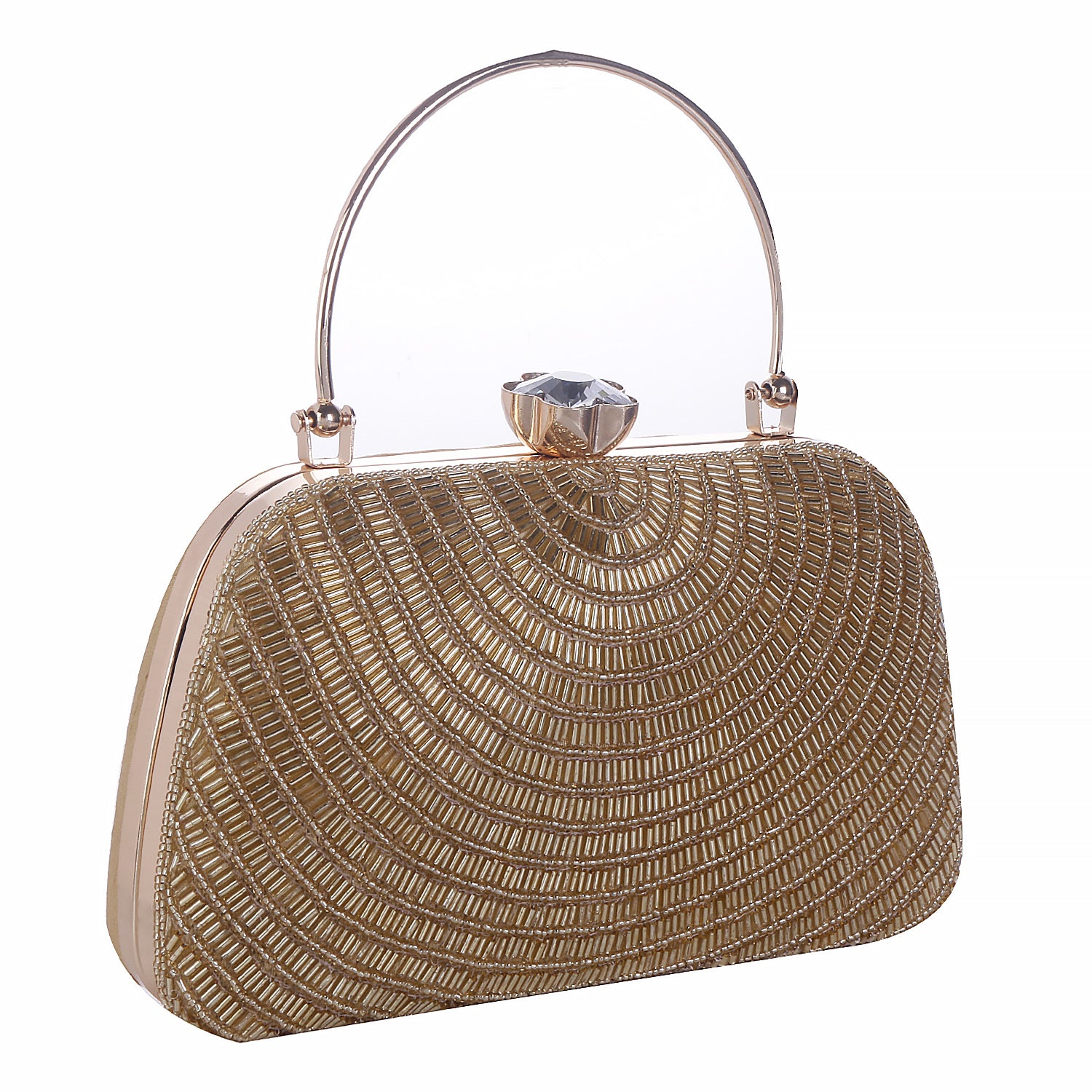 gold handle style clutch