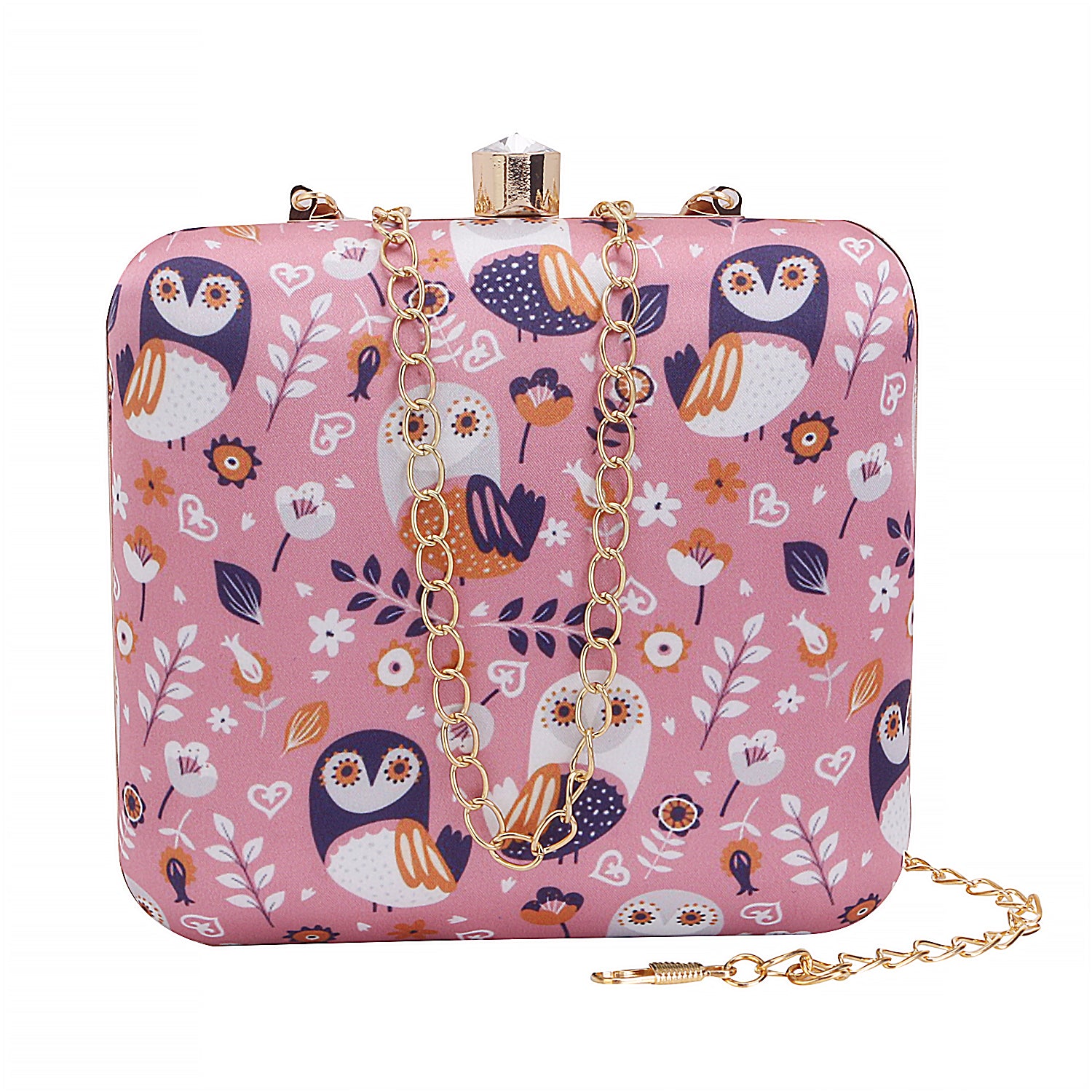 Stylish Printed Box Clutch For Girls And Women