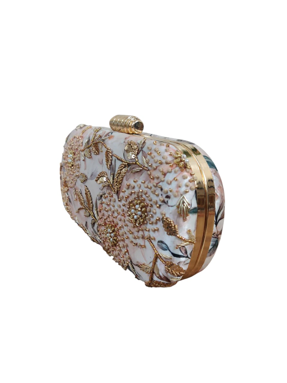 VRPS Printed Embroidered Clutch | Handcrafted Ethnic Bag | SWIS-3664 | Additional Angle