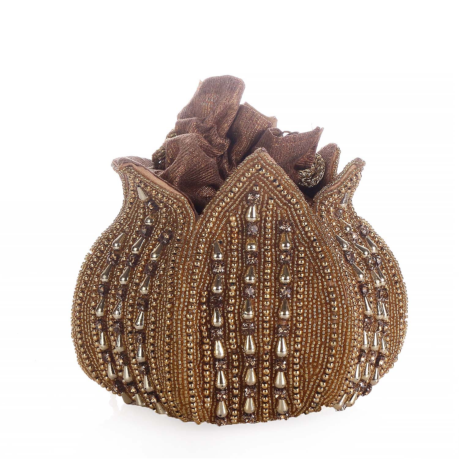 Swisni gold lotus style potli