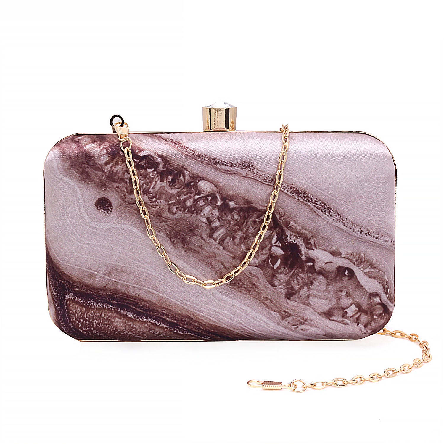 Printed Box Clutch For Casual Use
