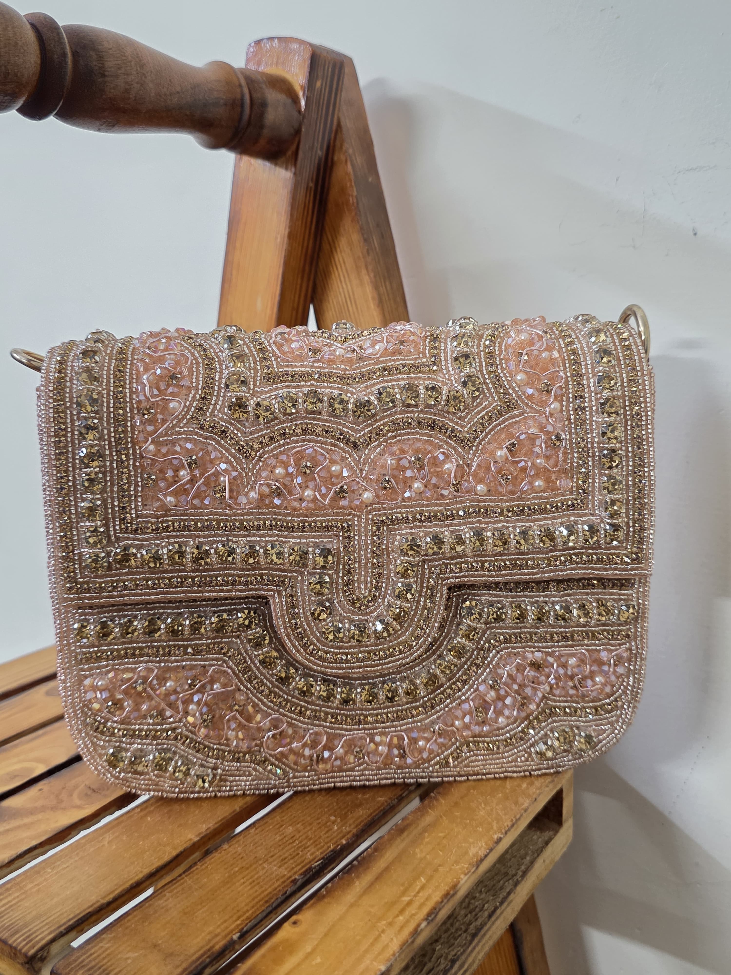 Embroidered Flab Bag