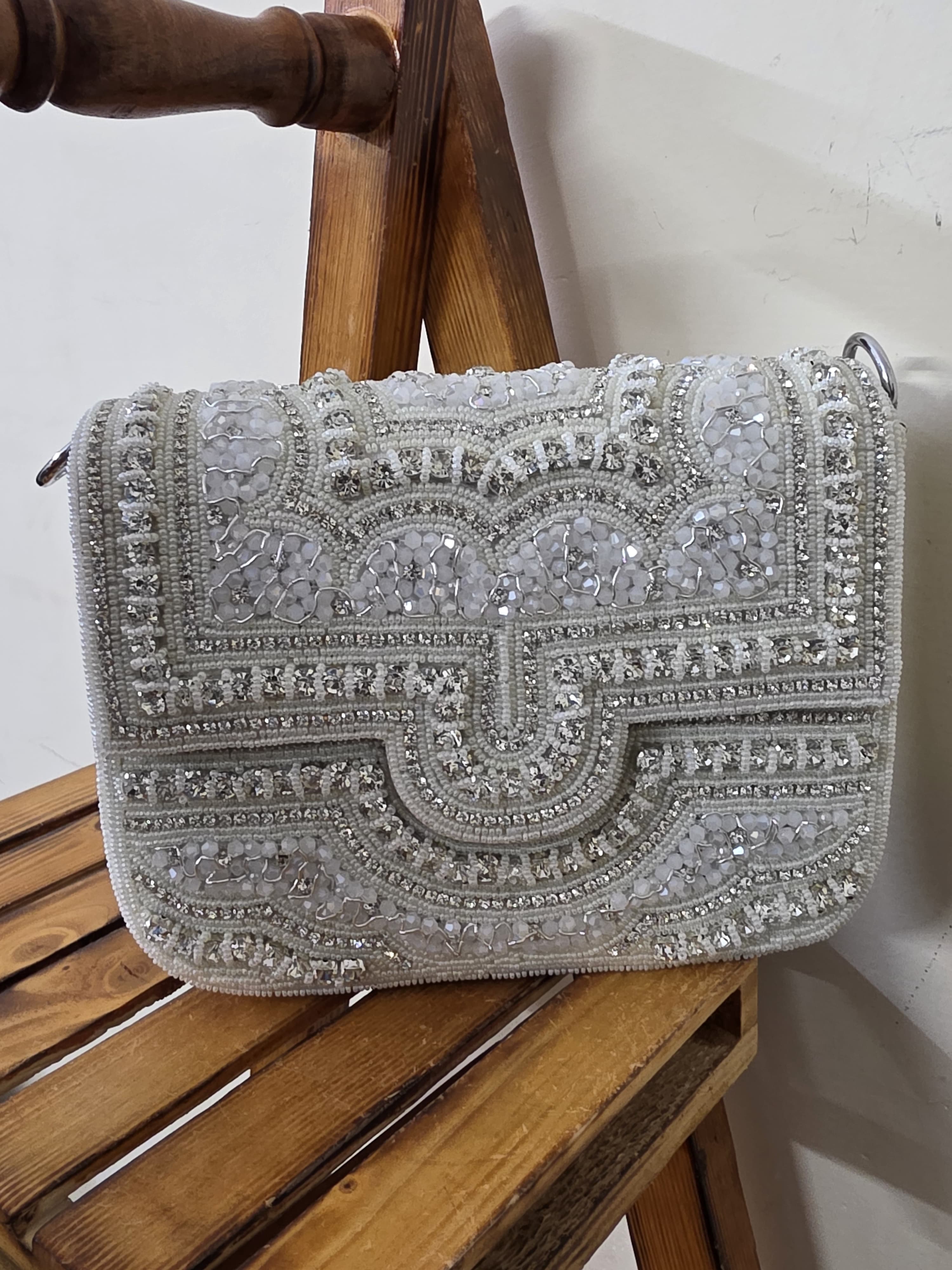 Embroidered Flab Bag