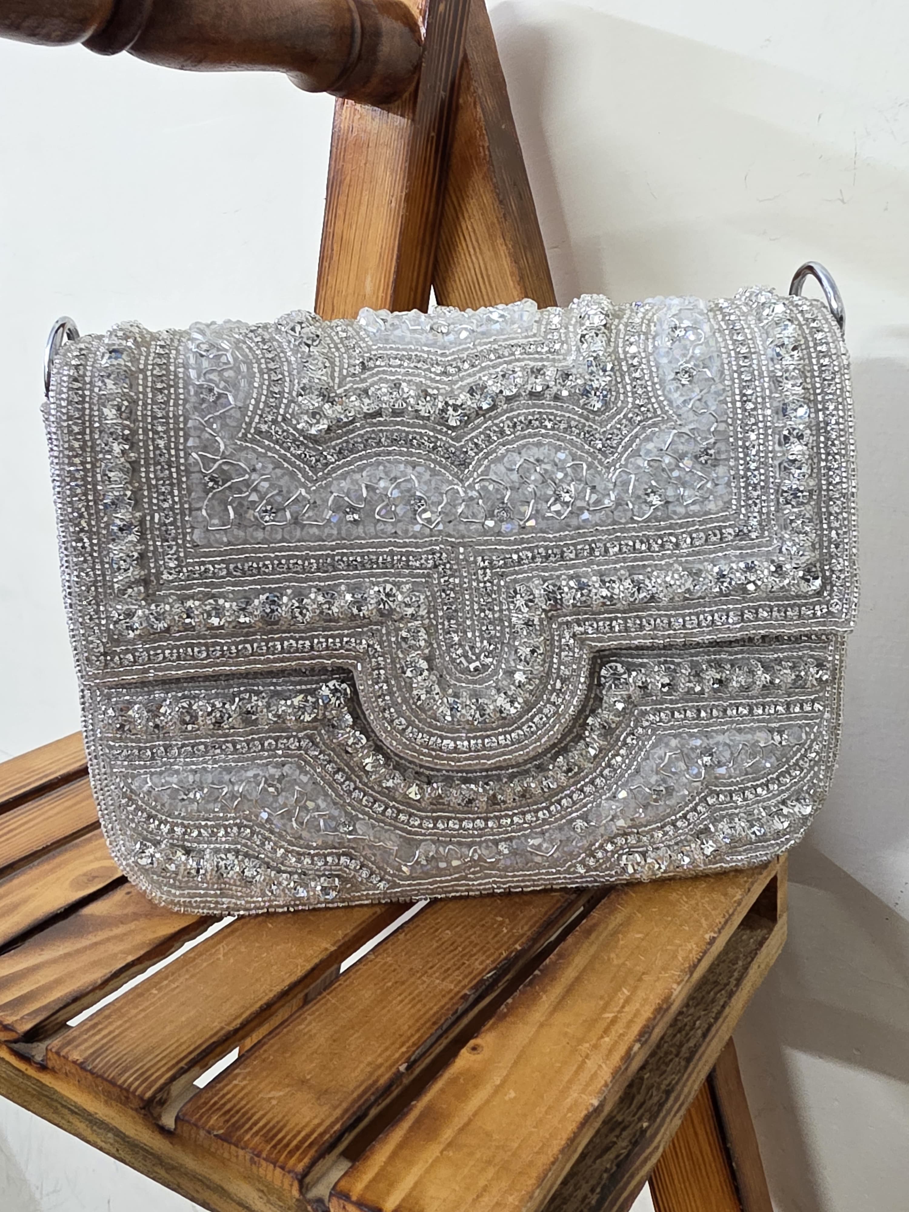 Embroidered Flab Bag