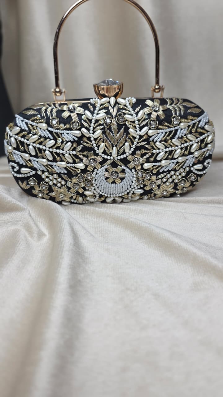 VRPS Embroidered Clutch | Handcrafted Ethnic Bag | SWIS-4084 | Additional Angle