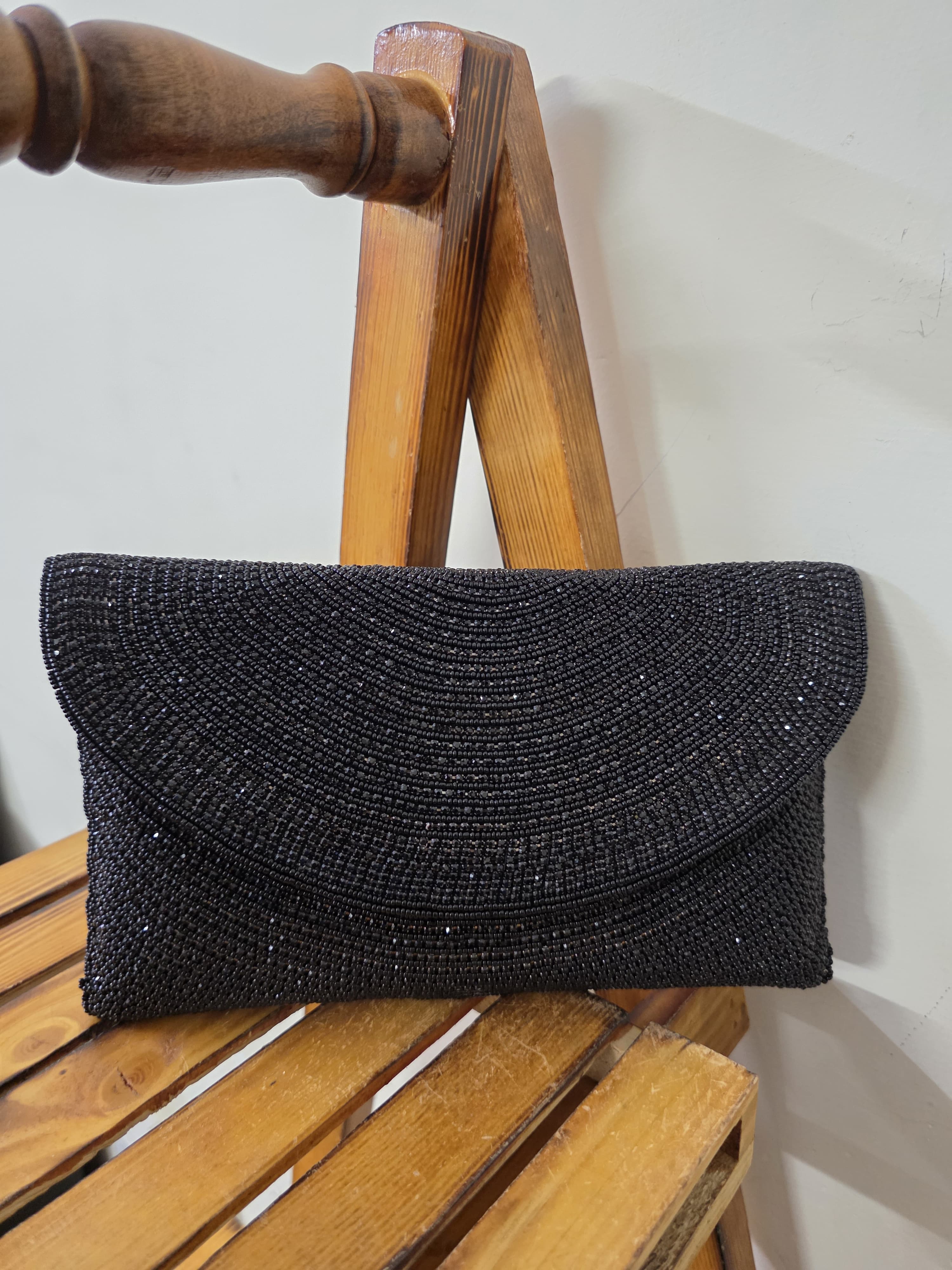 Embroidered Flap Bag