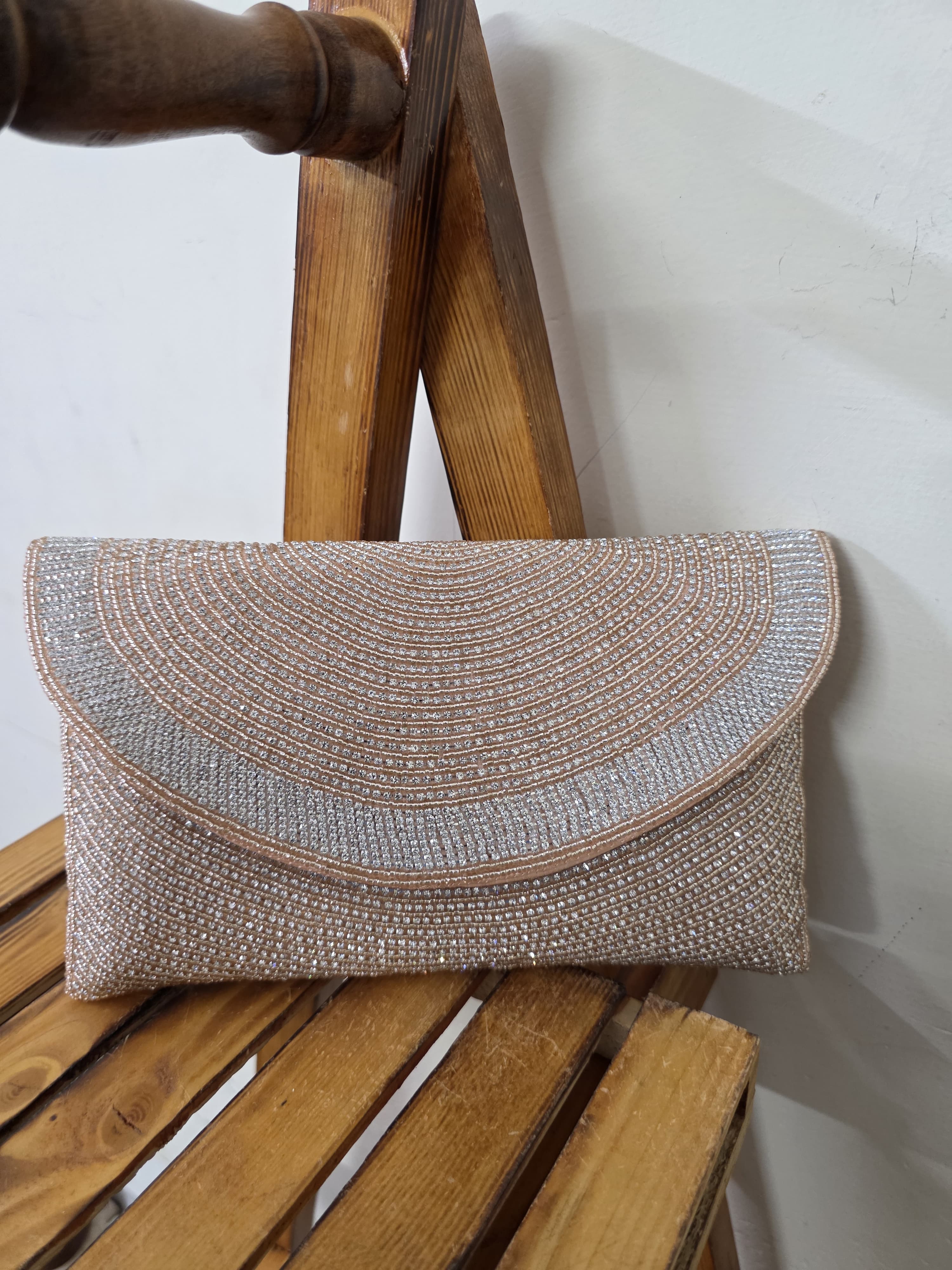 Embroidered Flap Bag