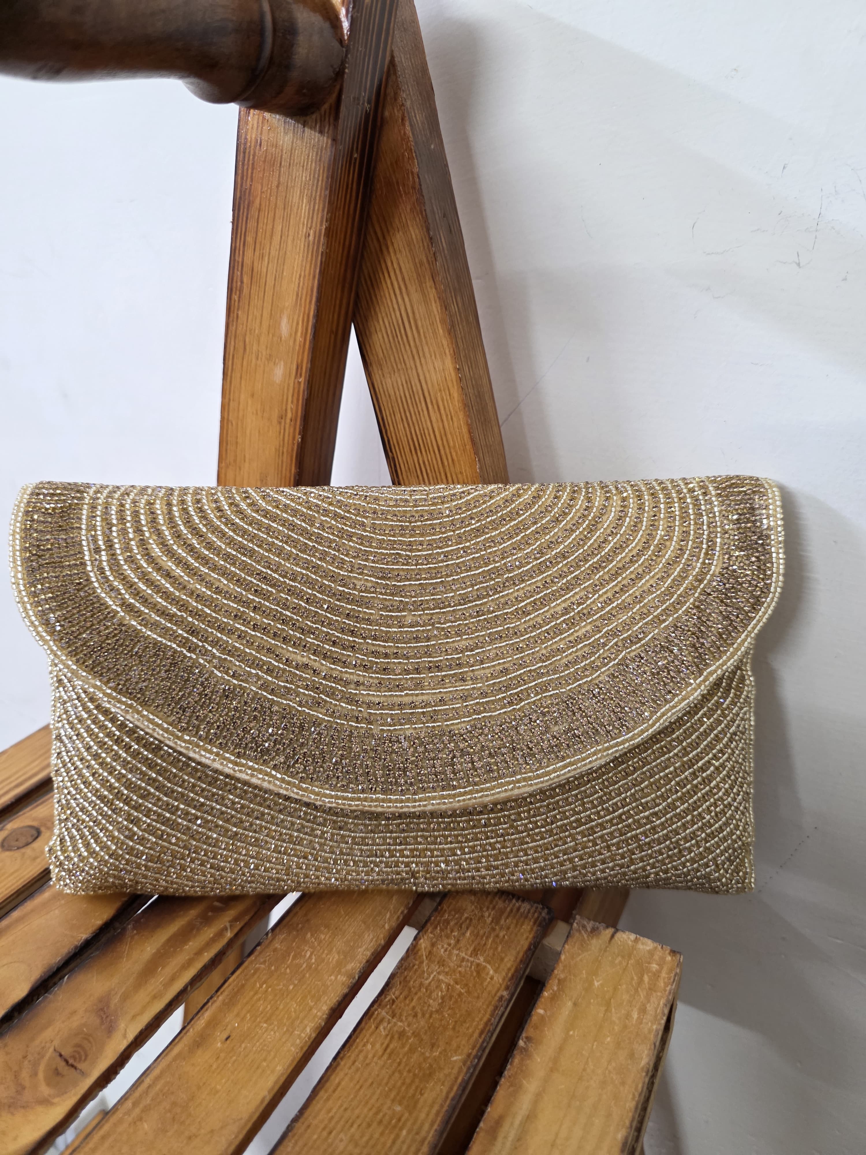 Embroidered Flap Bag