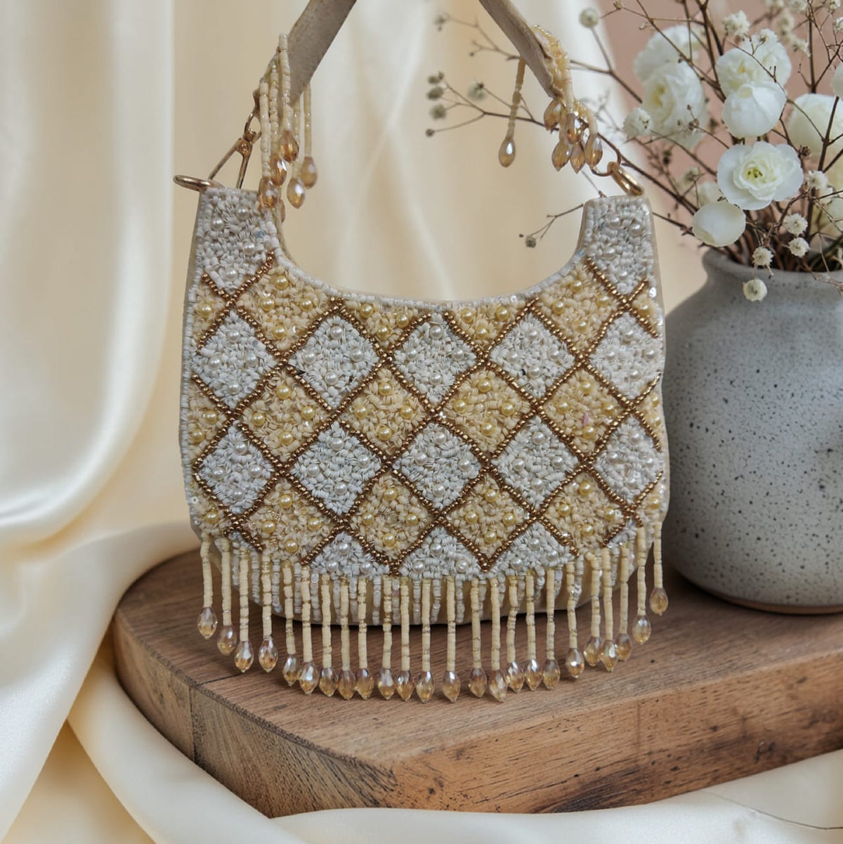 VRPS Embroidered Clutch | Handcrafted Ethnic Bag | SWIS-4168 | Additional Angle