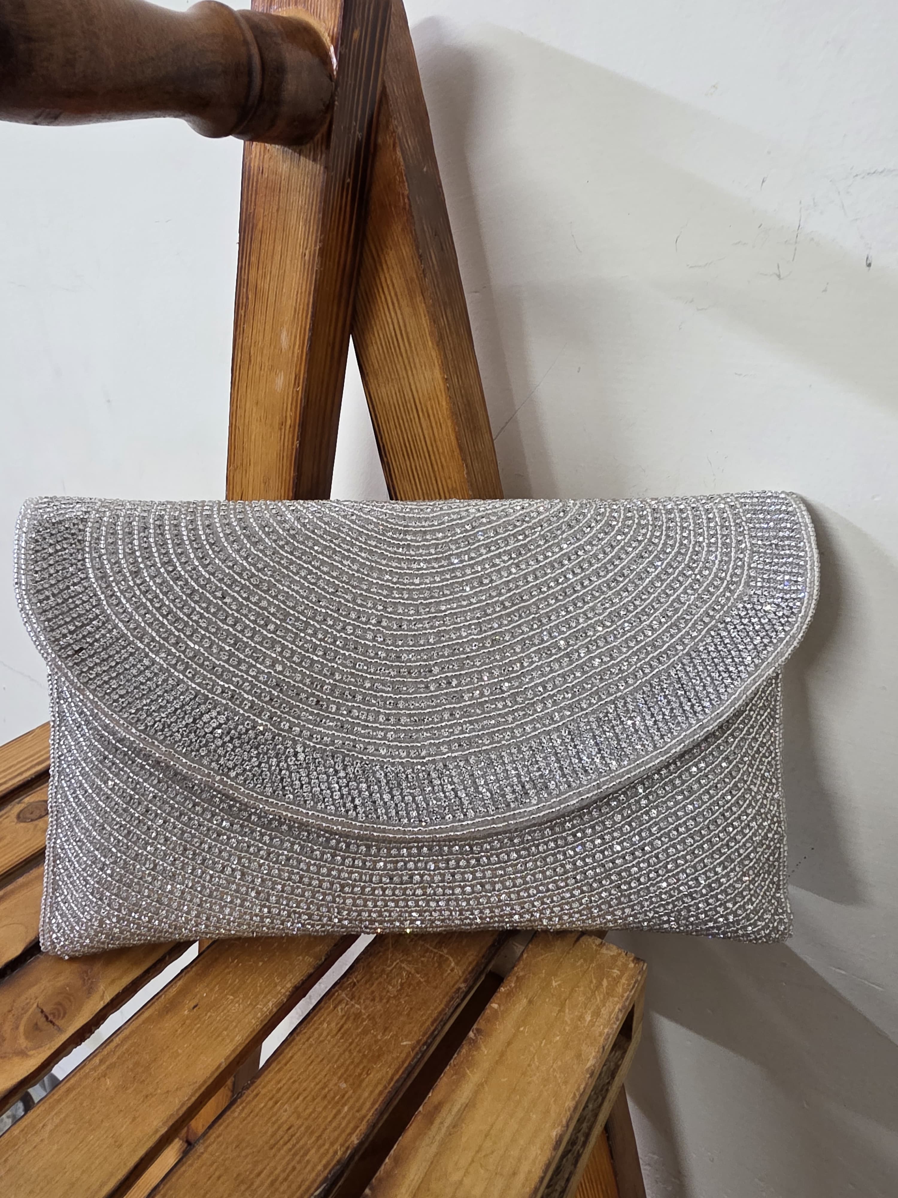 Embroidered Flap Bag