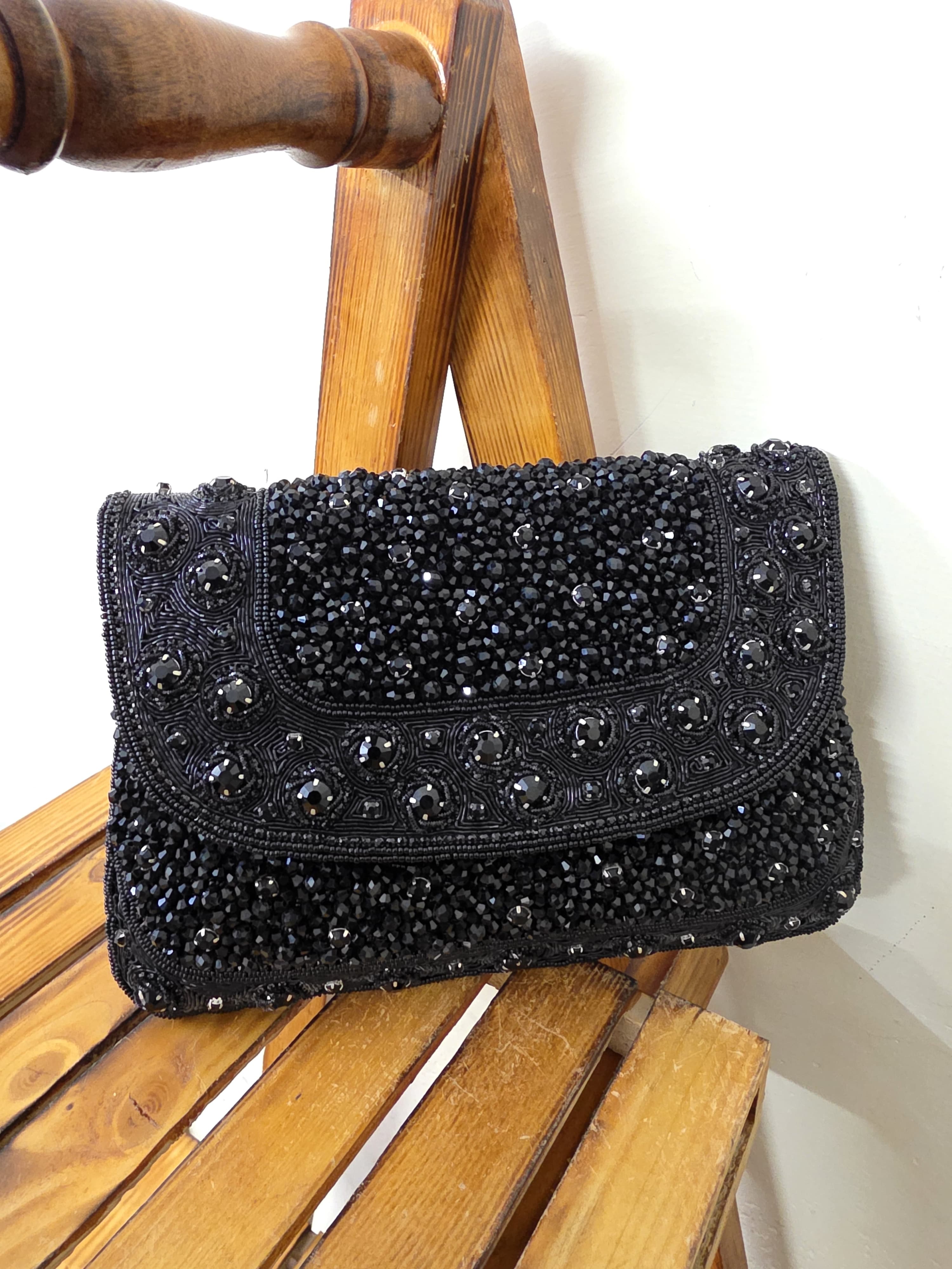Embroidered Flap Bag