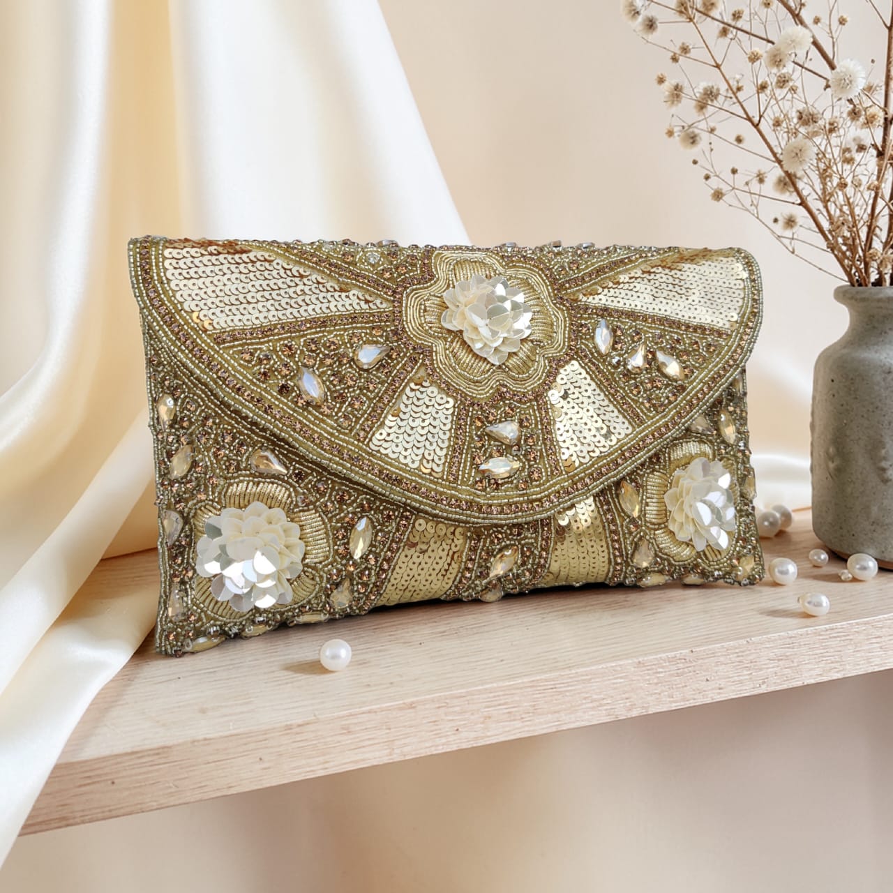 VRPS Flap Bag | Handcrafted Ethnic Bag | SWIS-4220 | Additional Angle