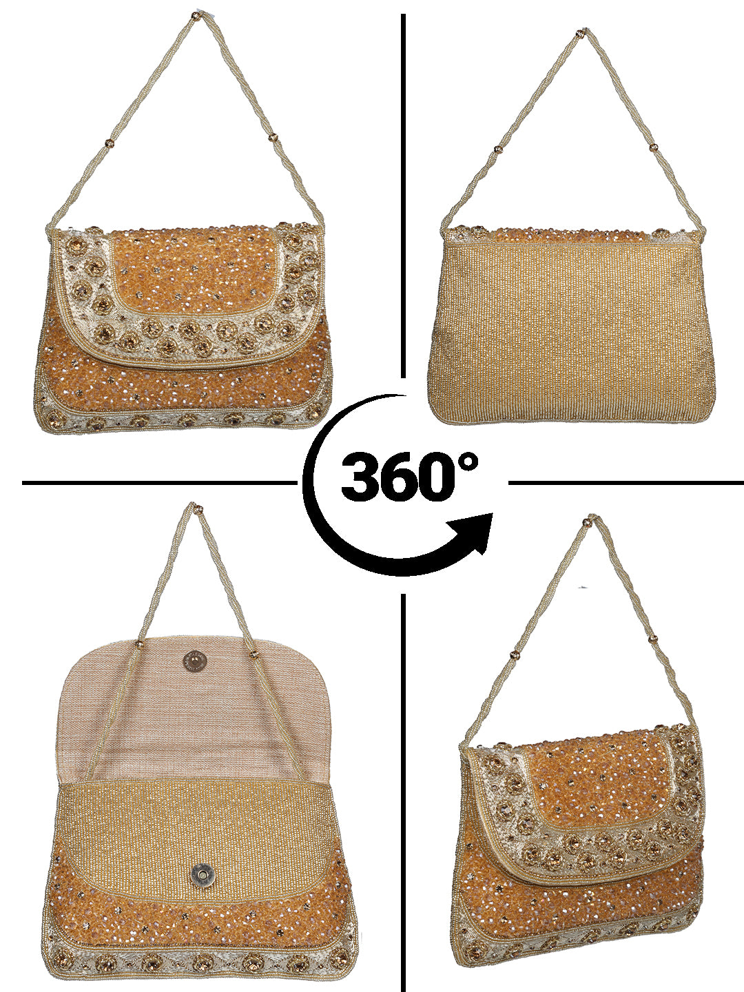 VRPS Flap Bag | Handcrafted Ethnic Bag | SWIS-2224 | Additional Angle