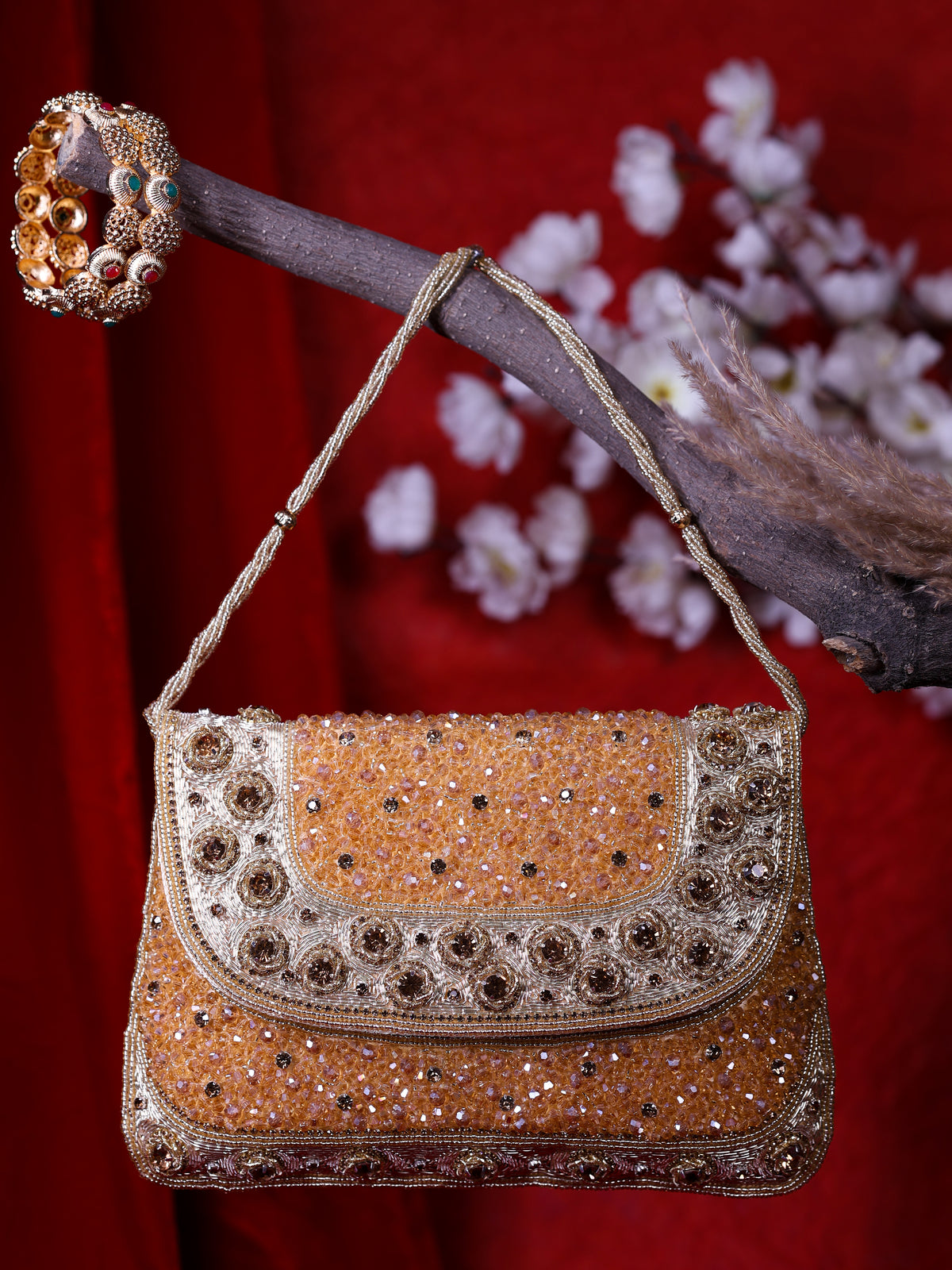 VRPS Flap Bag | Handcrafted Ethnic Bag | SWIS-2224 | Additional Angle