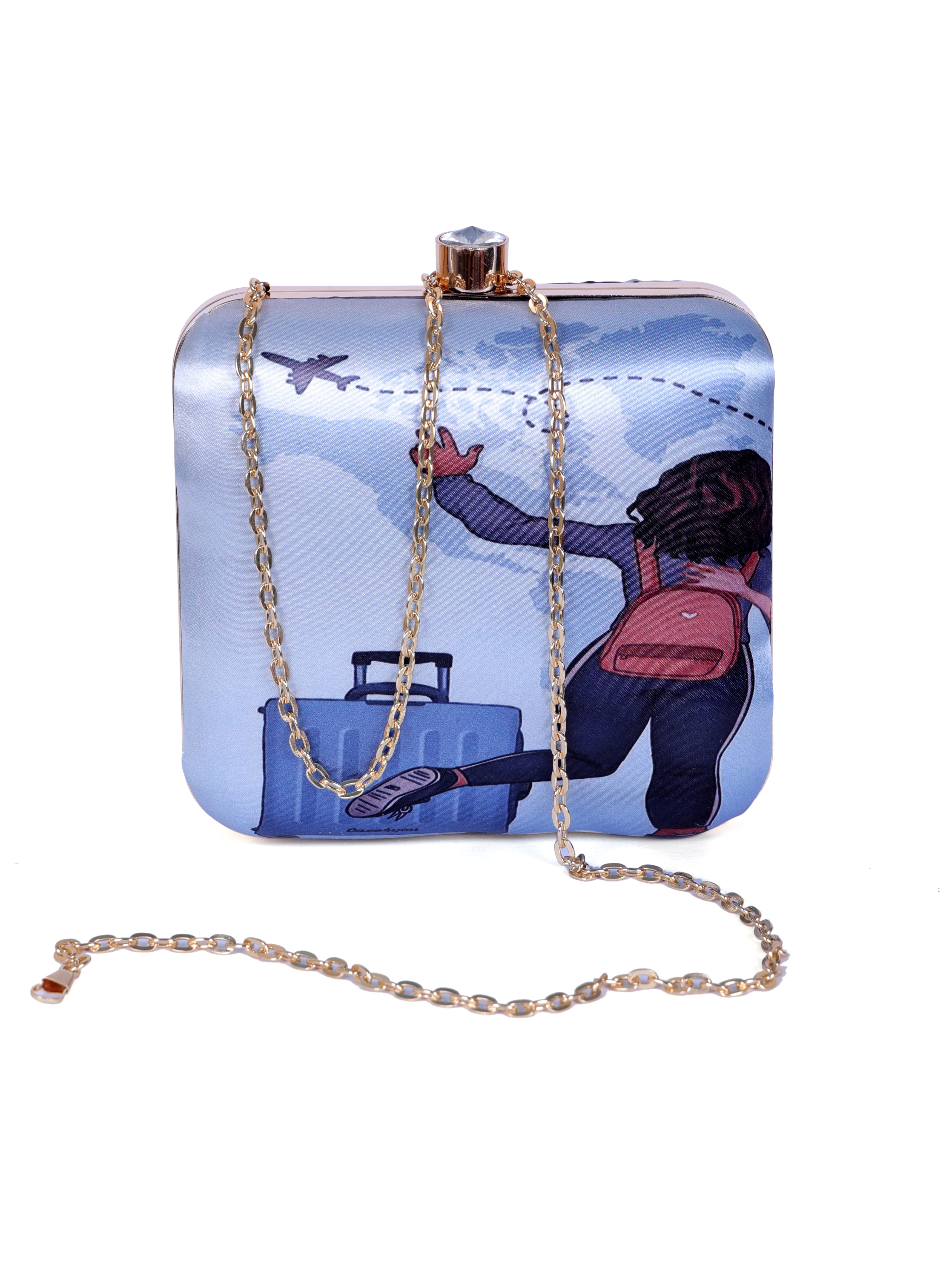 VRPS Printed Clutch | Handcrafted Ethnic Bag | SWIS-1311 | Additional Angle