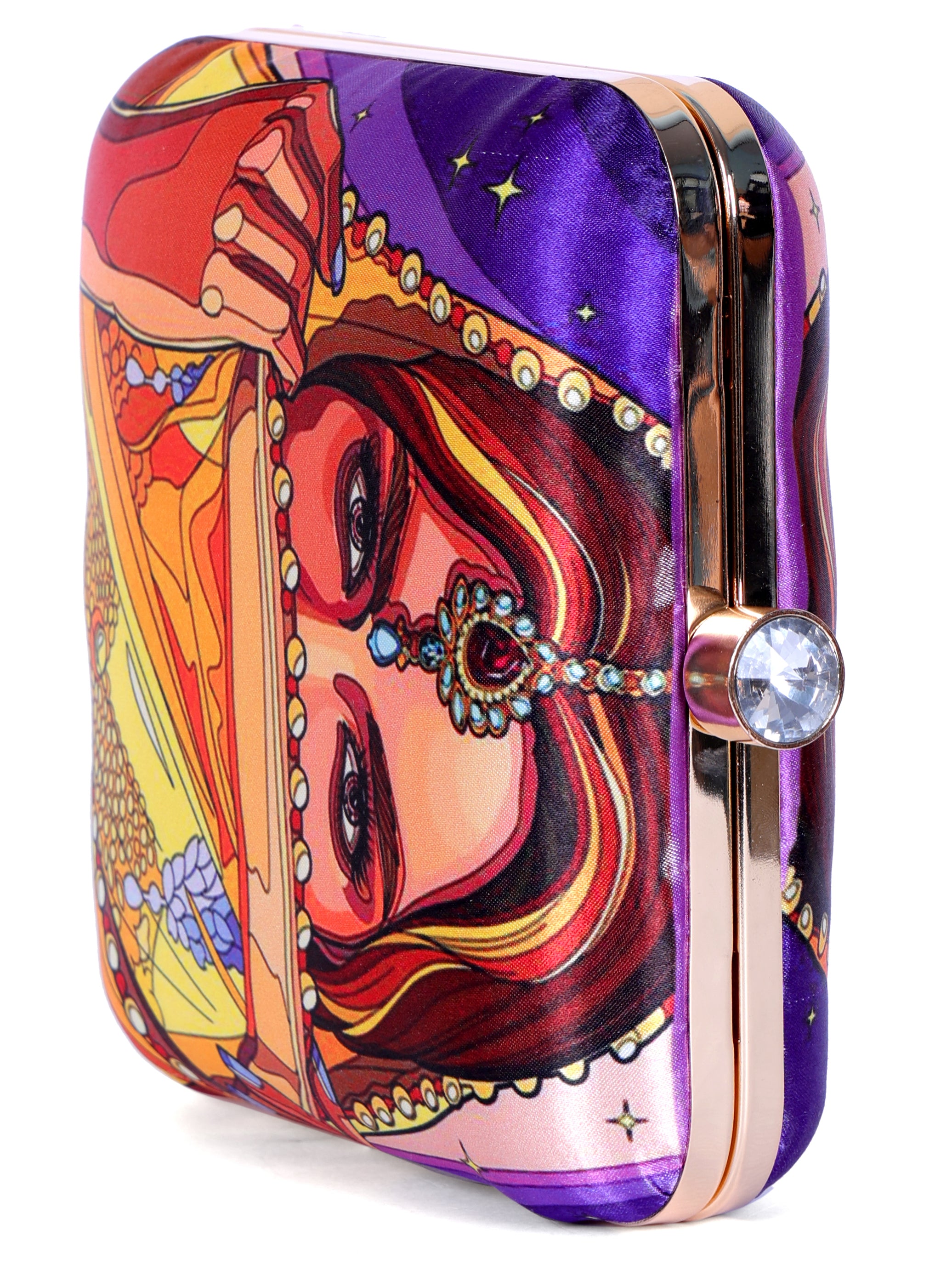 VRPS Printed Clutch | Handcrafted Ethnic Bag | SWIS-1313 | Additional Angle