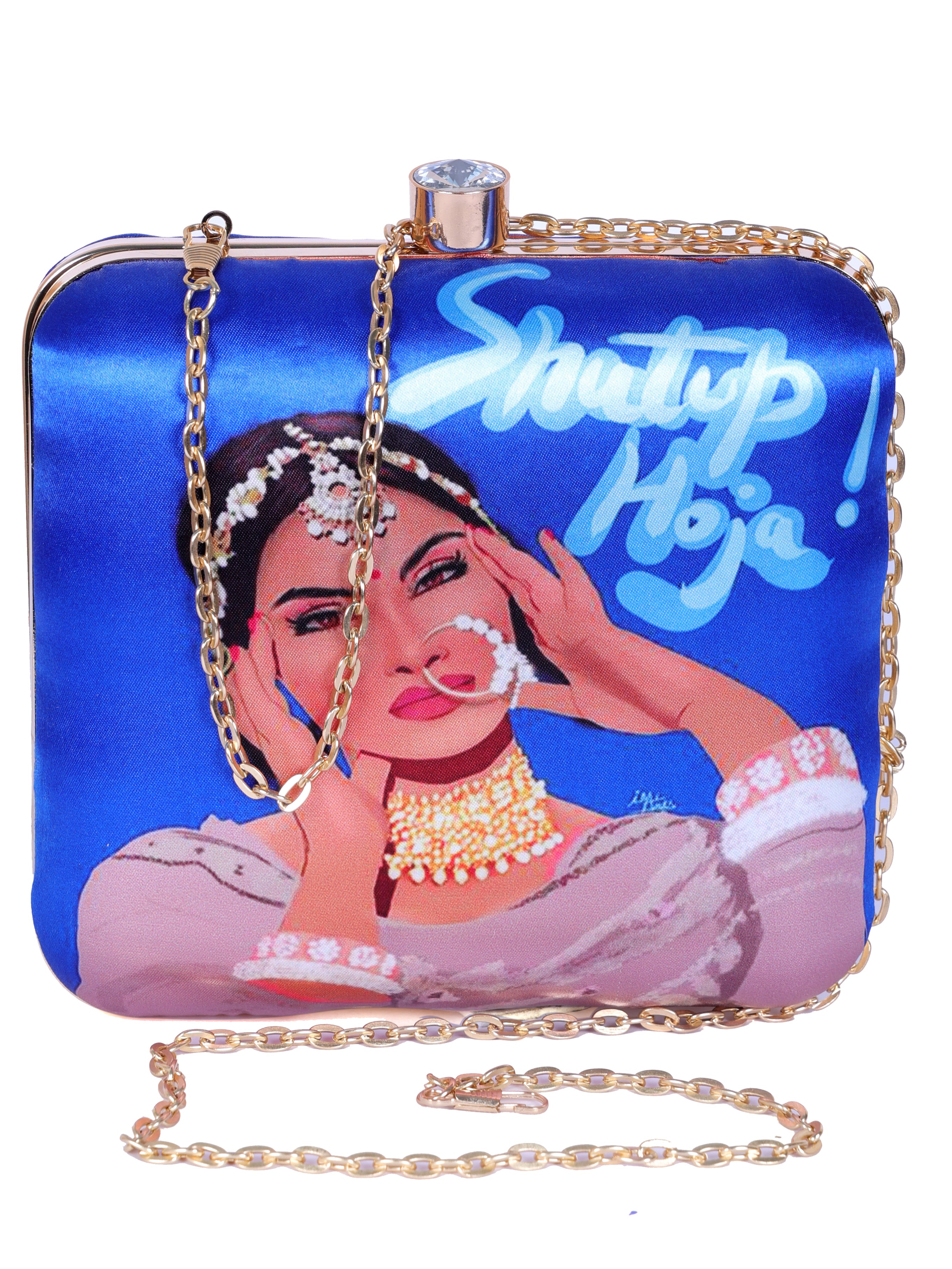 VRPS Printed Clutch | Handcrafted Ethnic Bag | SWIS-1314 | Additional Angle
