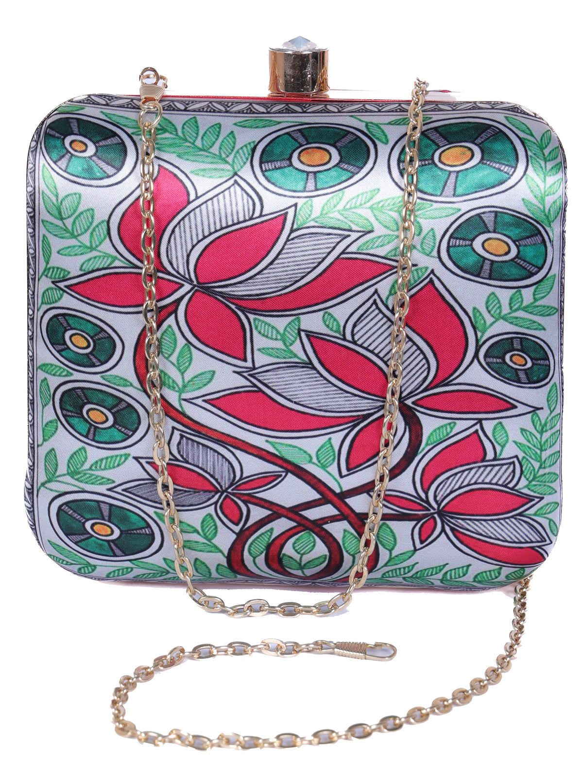 VRPS Printed Clutch | Handcrafted Ethnic Bag | SWIS-1347 | Additional Angle