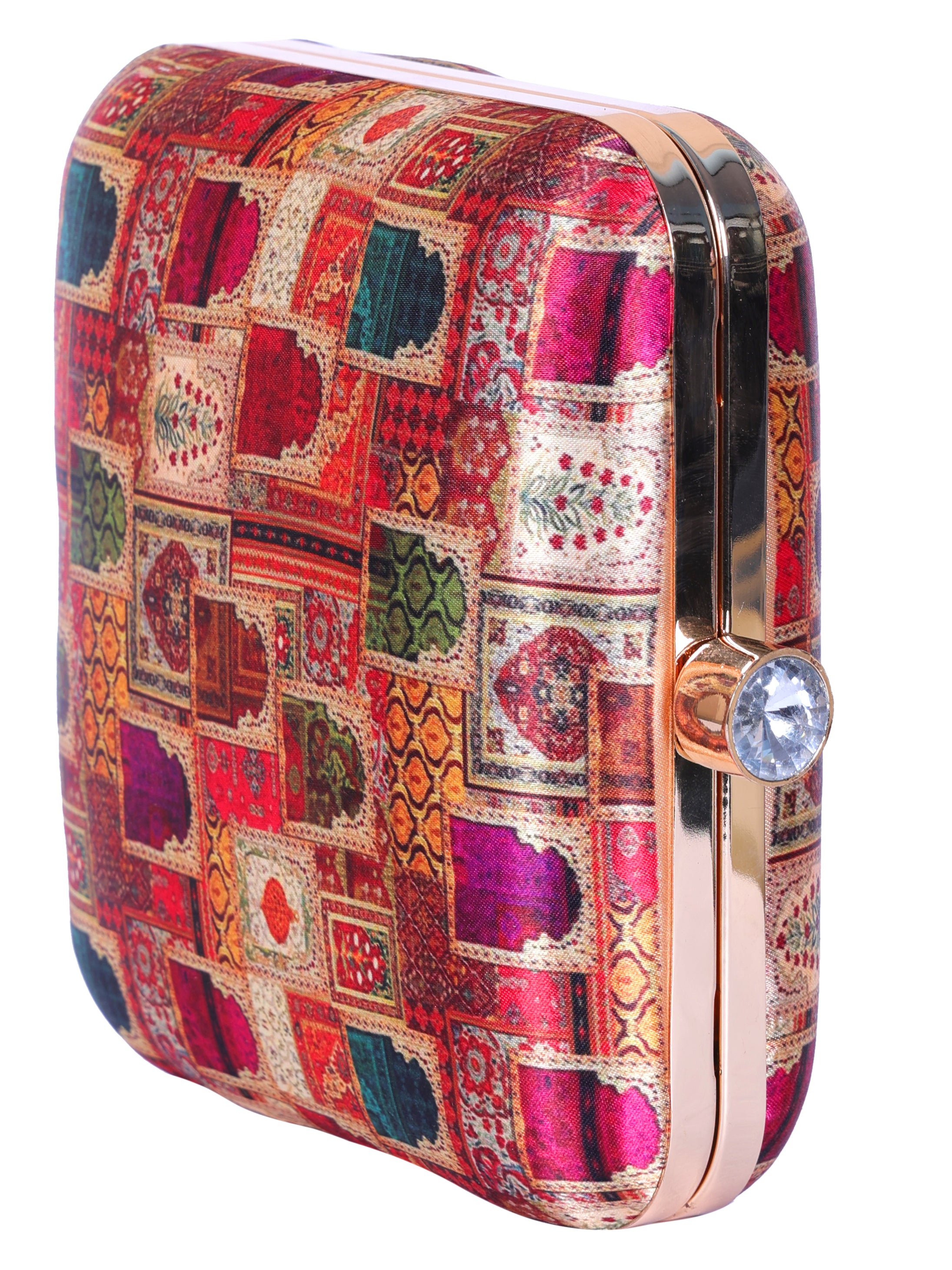 VRPS Printed Clutch | Handcrafted Ethnic Bag | SWIS-1317 | Additional Angle