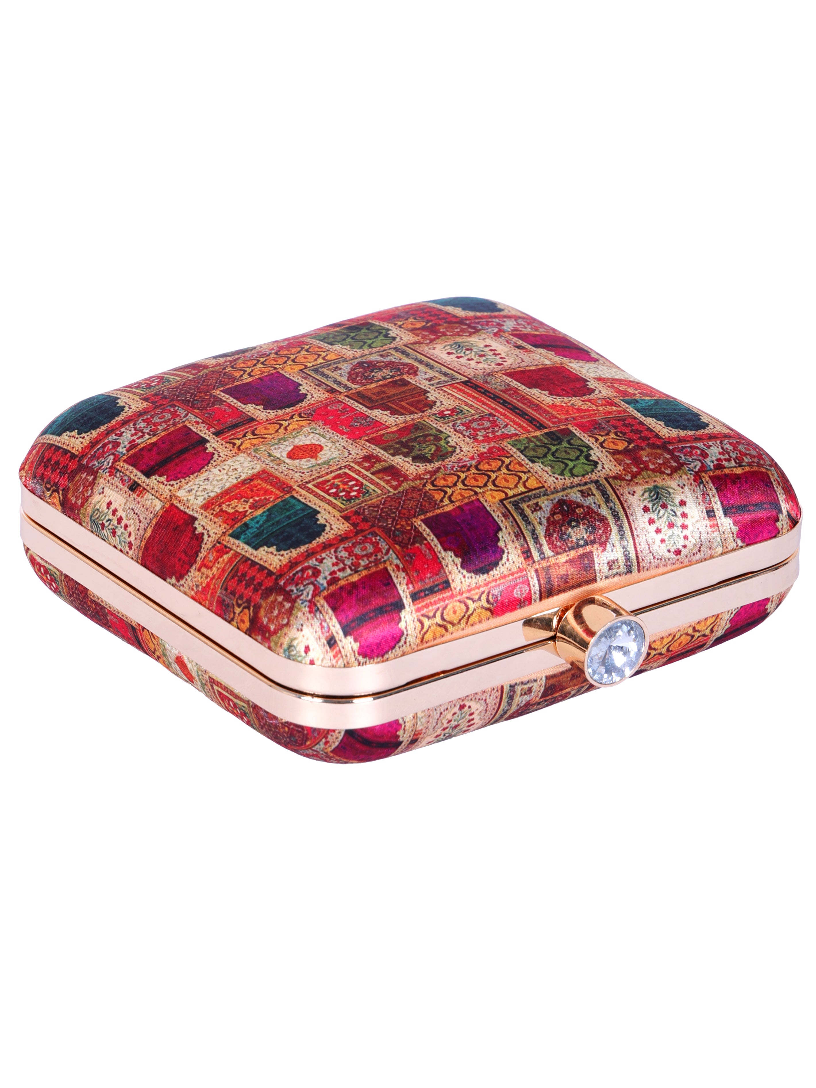 VRPS Printed Clutch | Handcrafted Ethnic Bag | SWIS-1317 | Additional Angle