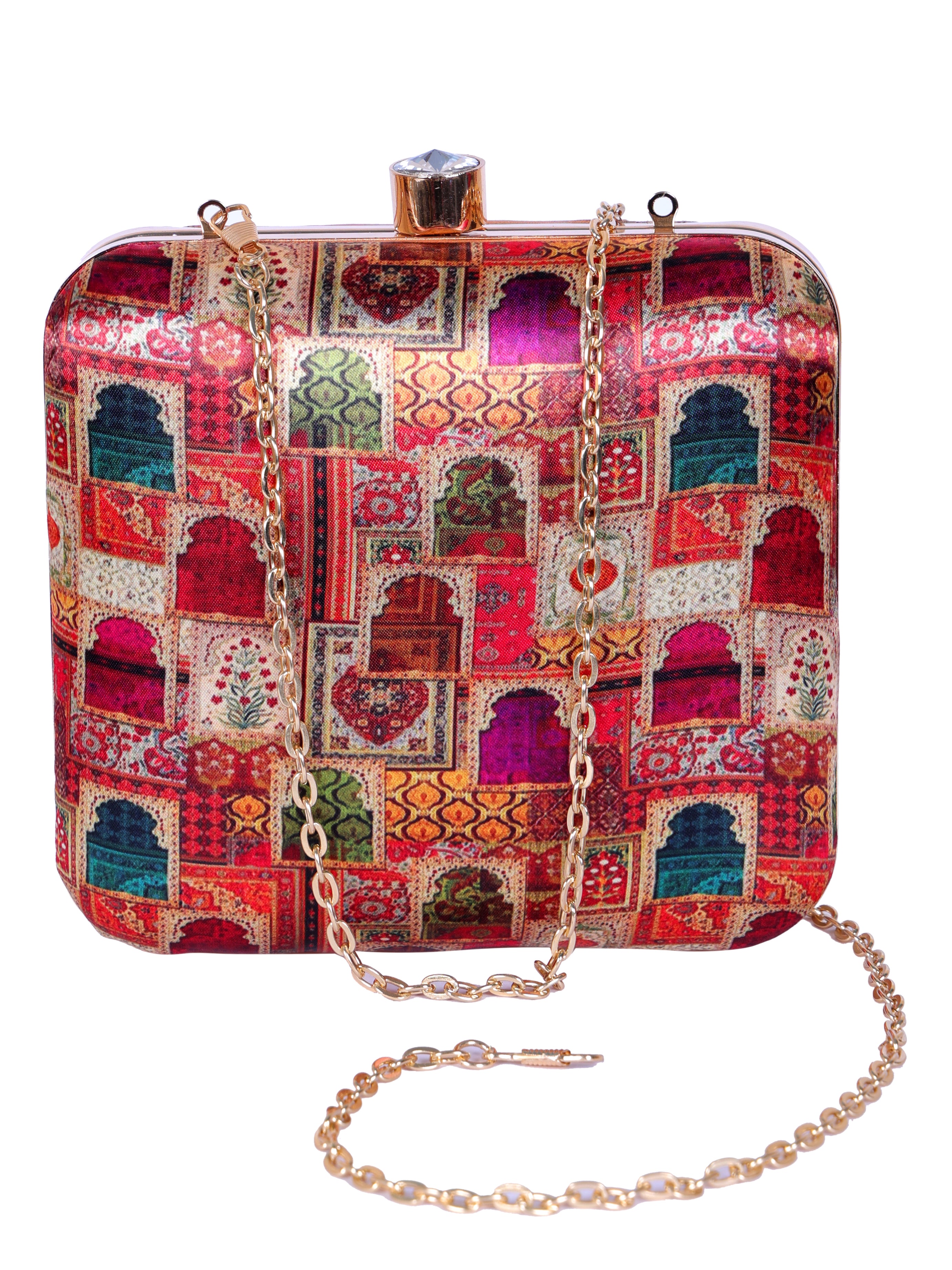 VRPS Printed Clutch | Handcrafted Ethnic Bag | SWIS-1317 | Additional Angle