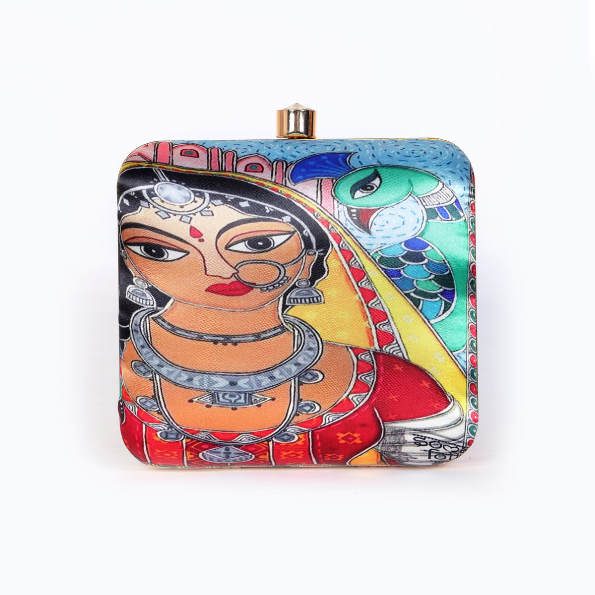 VRPS Printed Clutch | Handcrafted Ethnic Bag | SWIS-1332 | Additional Angle