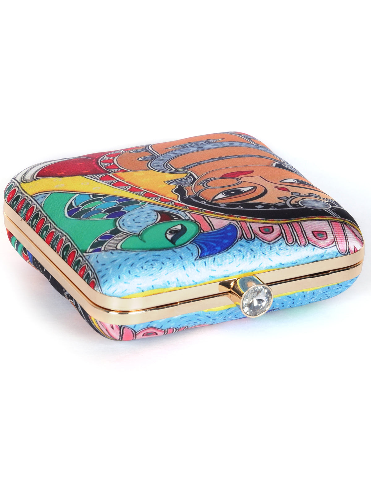 VRPS Printed Clutch | Handcrafted Ethnic Bag | SWIS-1332 | Additional Angle
