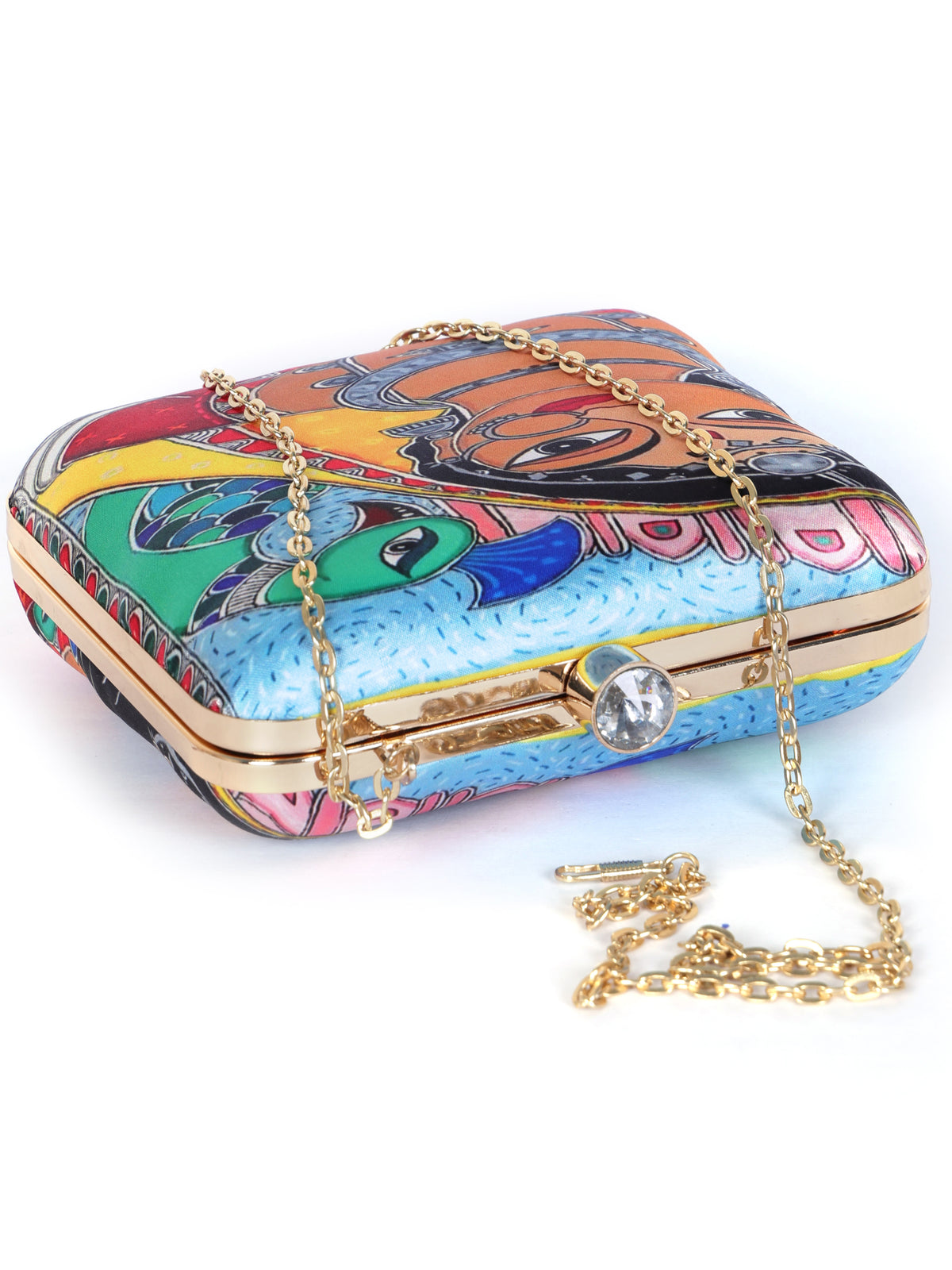 VRPS Printed Clutch | Handcrafted Ethnic Bag | SWIS-1332 | Additional Angle