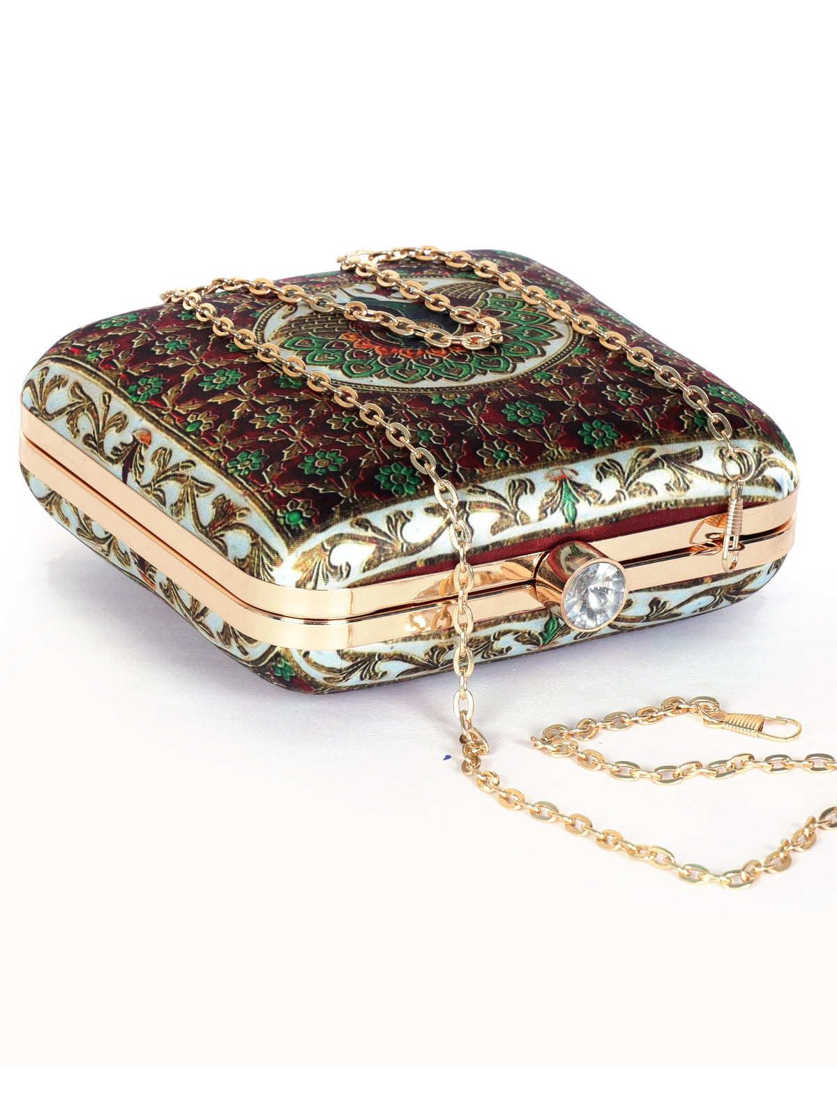 VRPS Printed Clutch | Handcrafted Ethnic Bag | SWIS-1334 | Additional Angle
