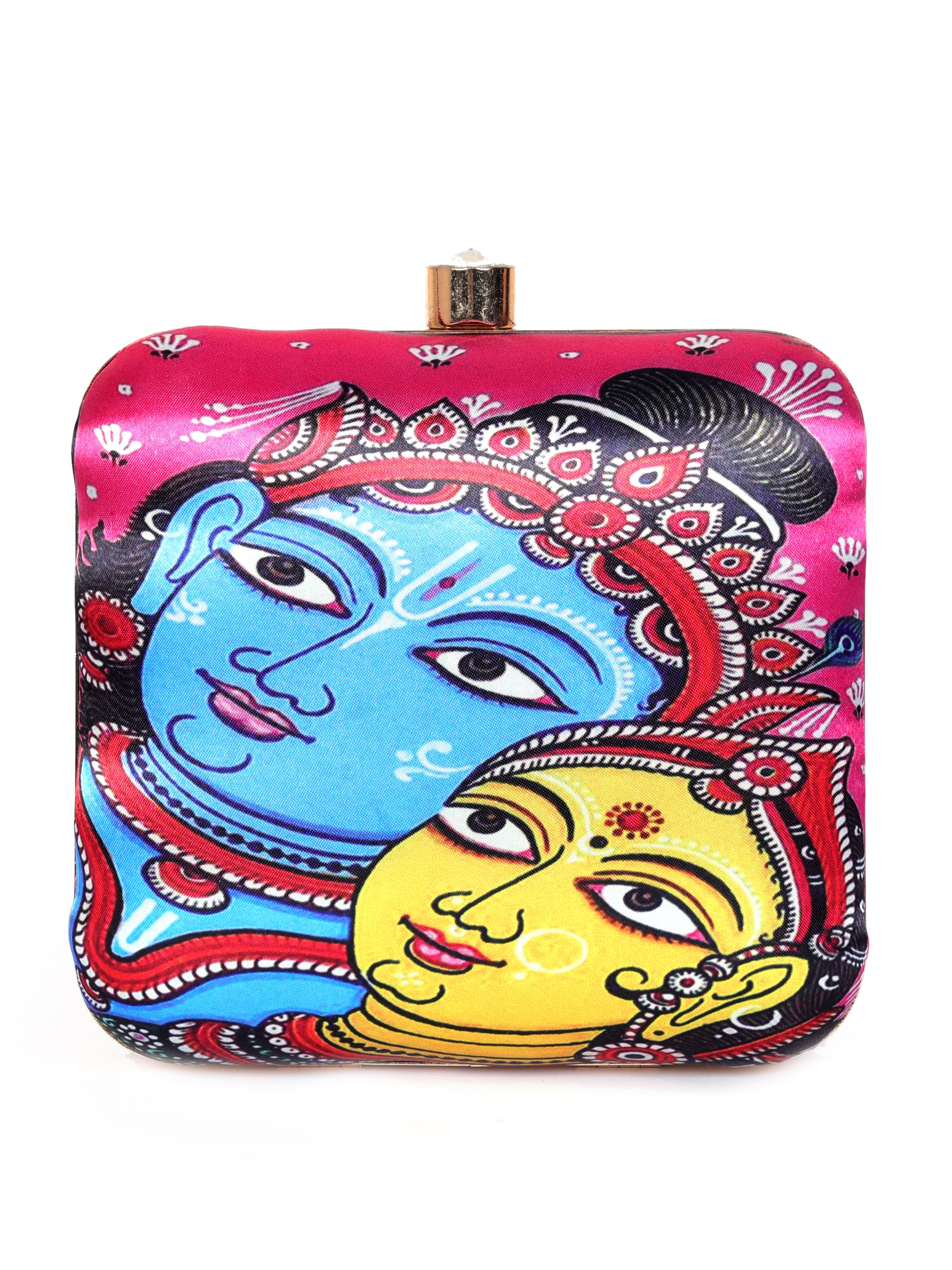 VRPS Printed Clutch | Handcrafted Ethnic Bag | SWIS-1335
