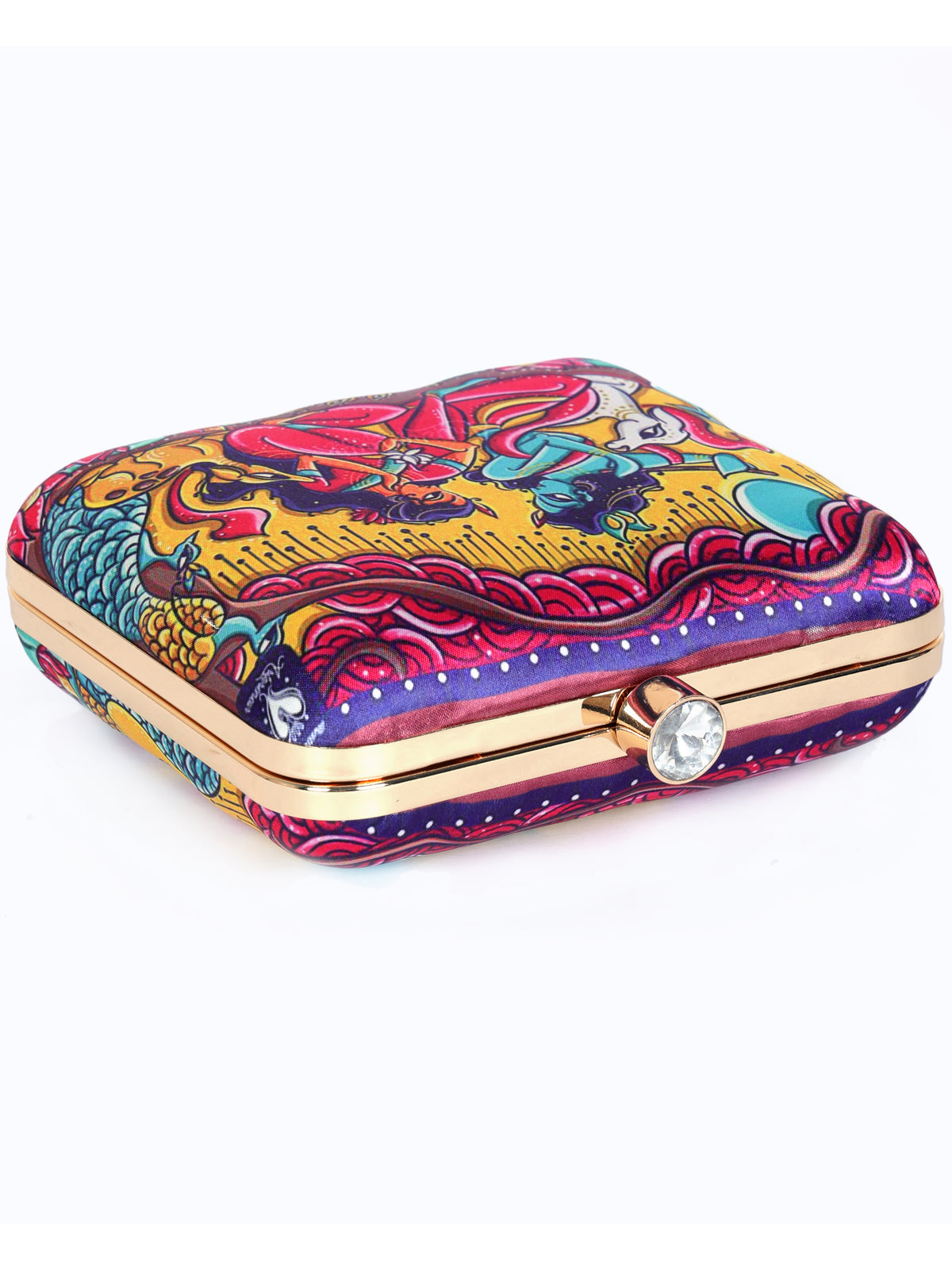 VRPS Printed Clutch | Handcrafted Ethnic Bag | SWIS-1336 | Additional Angle