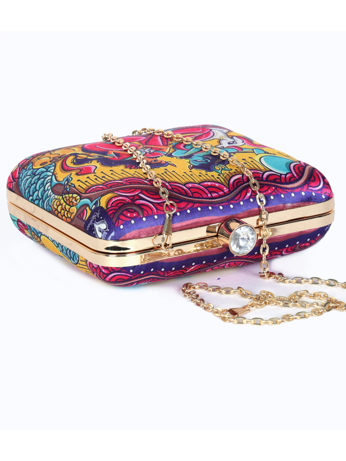 VRPS Printed Clutch | Handcrafted Ethnic Bag | SWIS-1336 | Additional Angle
