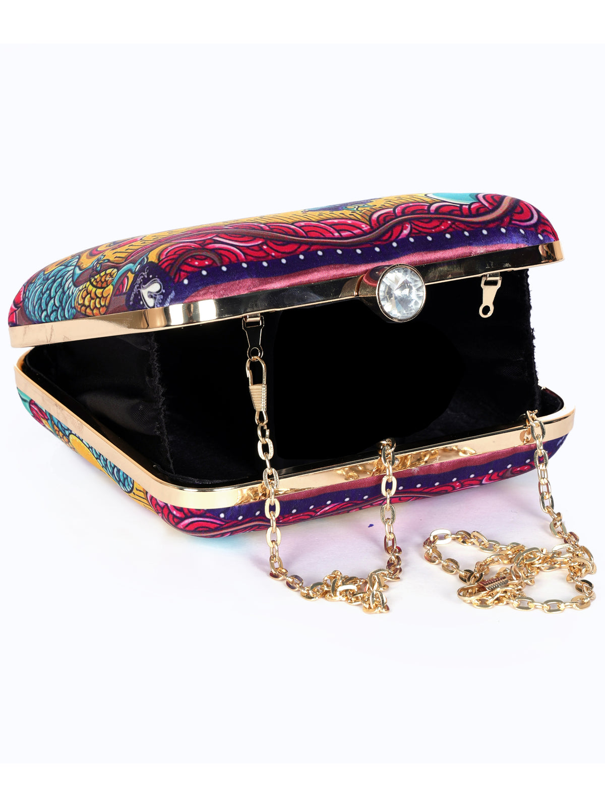 VRPS Printed Clutch | Handcrafted Ethnic Bag | SWIS-1336 | Additional Angle