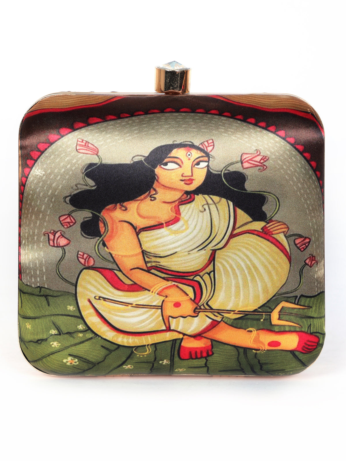 VRPS Printed Clutch | Handcrafted Ethnic Bag | SWIS-1340 | Additional Angle
