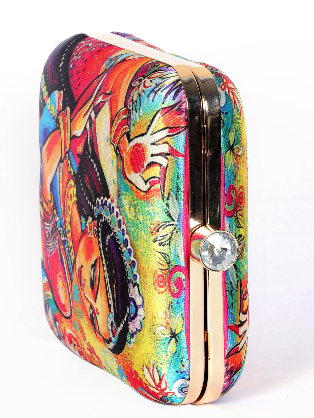 VRPS Printed Clutch | Handcrafted Ethnic Bag | SWIS-1341 | Additional Angle