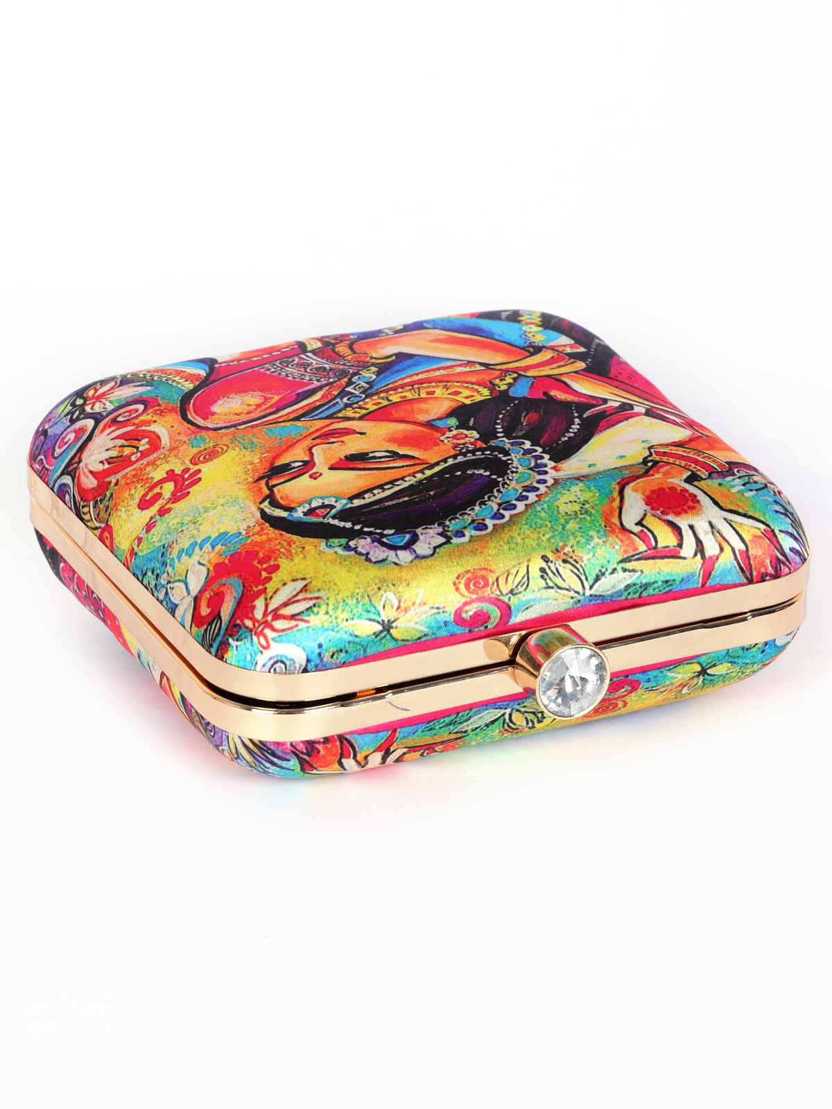 VRPS Printed Clutch | Handcrafted Ethnic Bag | SWIS-1341 | Additional Angle