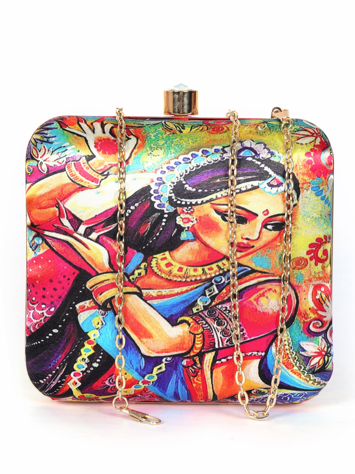 VRPS Printed Clutch | Handcrafted Ethnic Bag | SWIS-1341 | Additional Angle