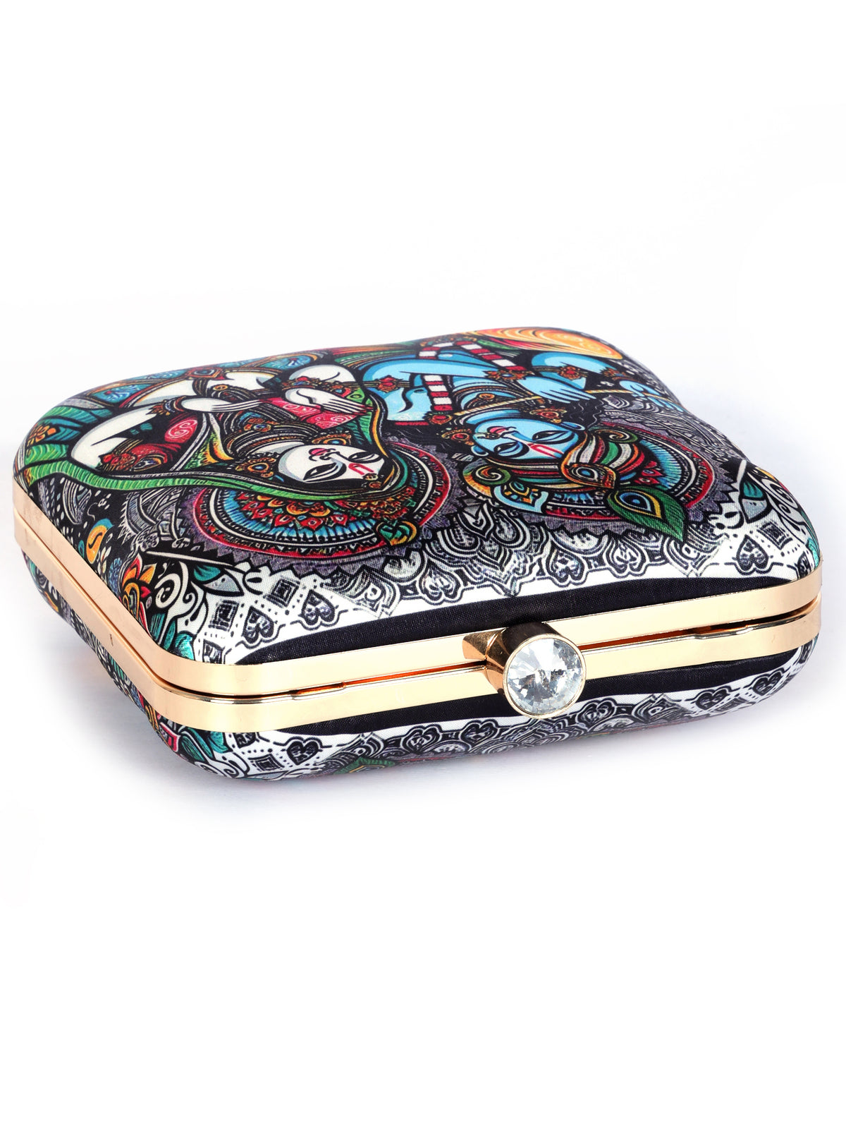 VRPS Printed Clutch | Handcrafted Ethnic Bag | SWIS-1342 | Additional Angle
