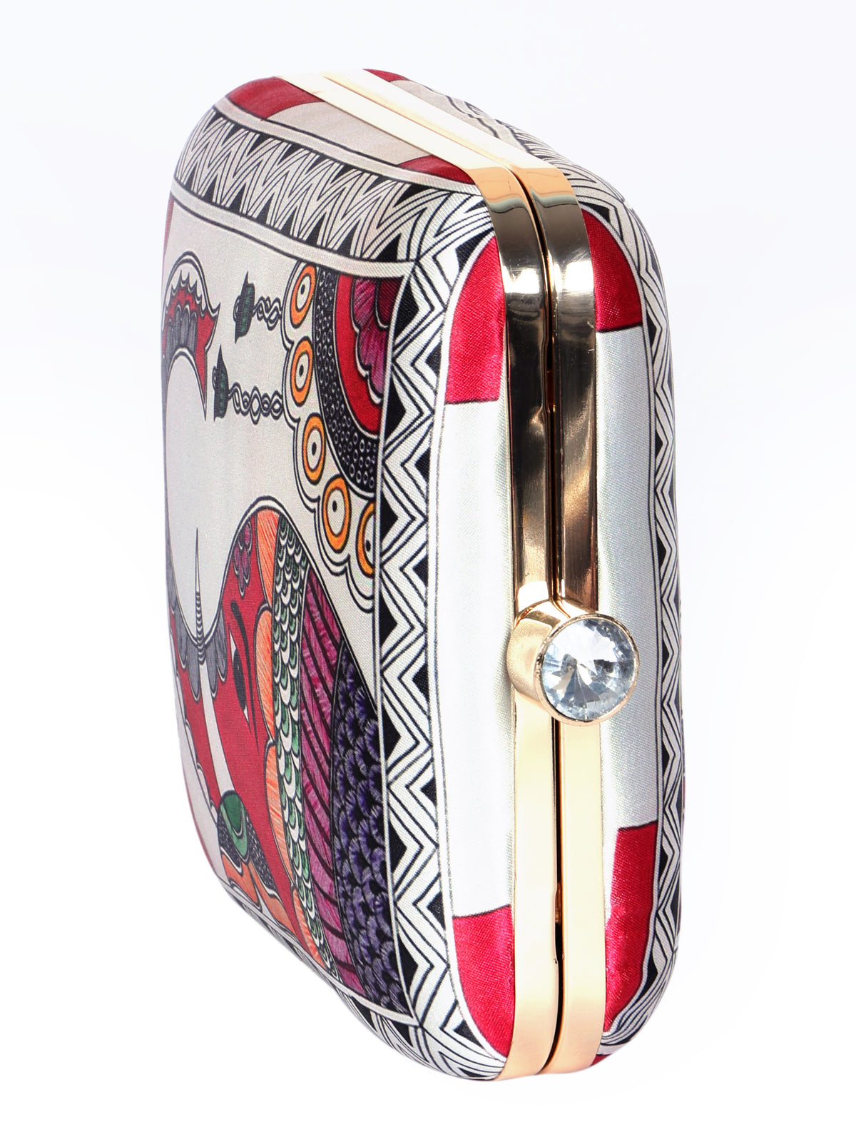 VRPS Printed Clutch | Handcrafted Ethnic Bag | SWIS-1343 | Additional Angle
