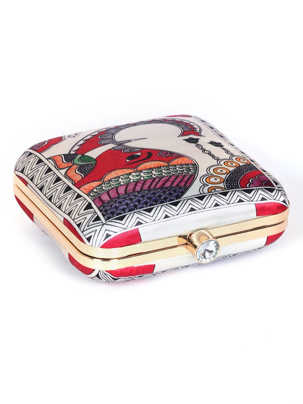 VRPS Printed Clutch | Handcrafted Ethnic Bag | SWIS-1343 | Additional Angle