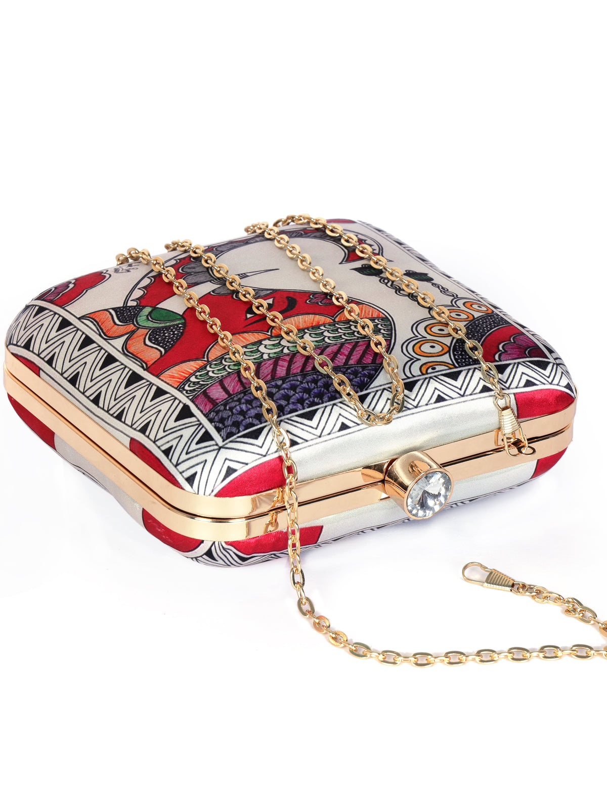 VRPS Printed Clutch | Handcrafted Ethnic Bag | SWIS-1343 | Additional Angle