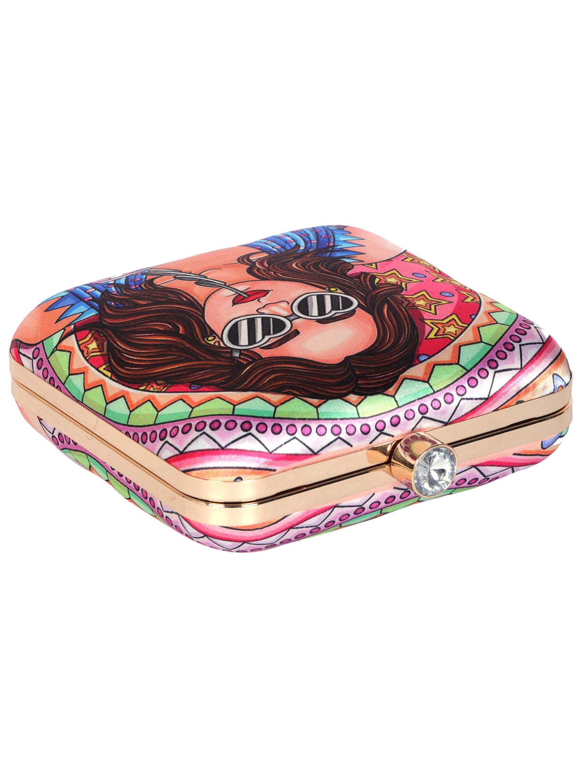 VRPS Printed Clutch | Handcrafted Ethnic Bag | SWIS-1344 | Additional Angle