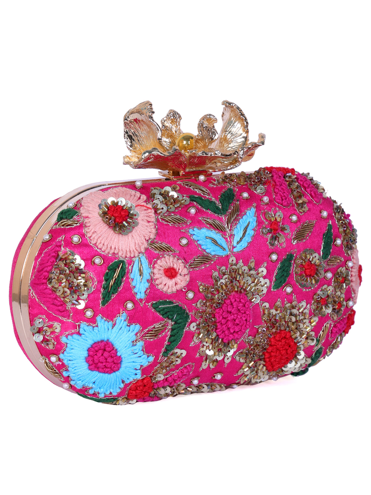 VRPS Embroidered Clutch | Handcrafted Ethnic Bag | SWIS-1345 | Additional Angle