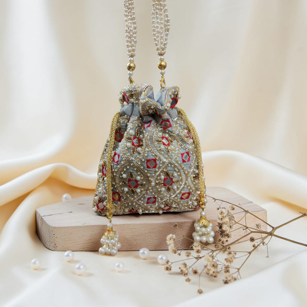 VRPS Potli Bag | Handcrafted Ethnic Bag | SWIS-4389 | Additional Angle