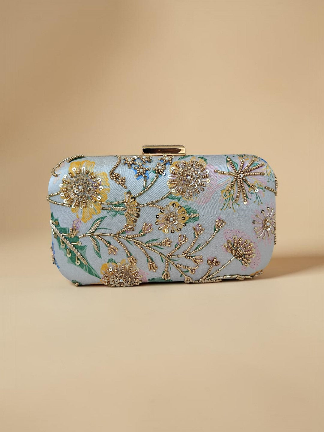 VRPS Printed Embroidered Clutch | Handcrafted Ethnic Bag | SWIS-4443 | Additional Angle