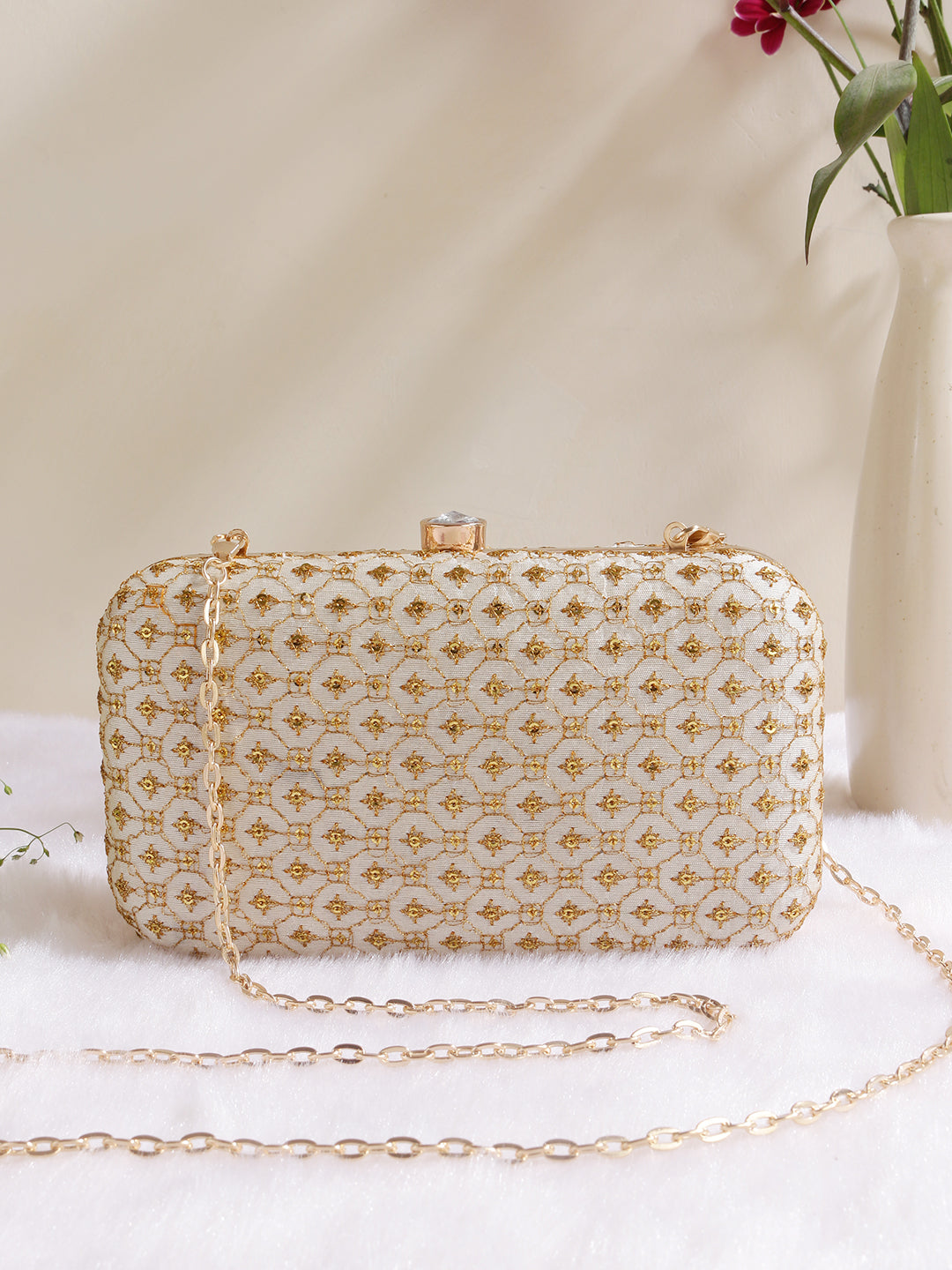VRPS Embroidered Clutch | Handcrafted Ethnic Bag | SWIS-870 | Additional Angle
