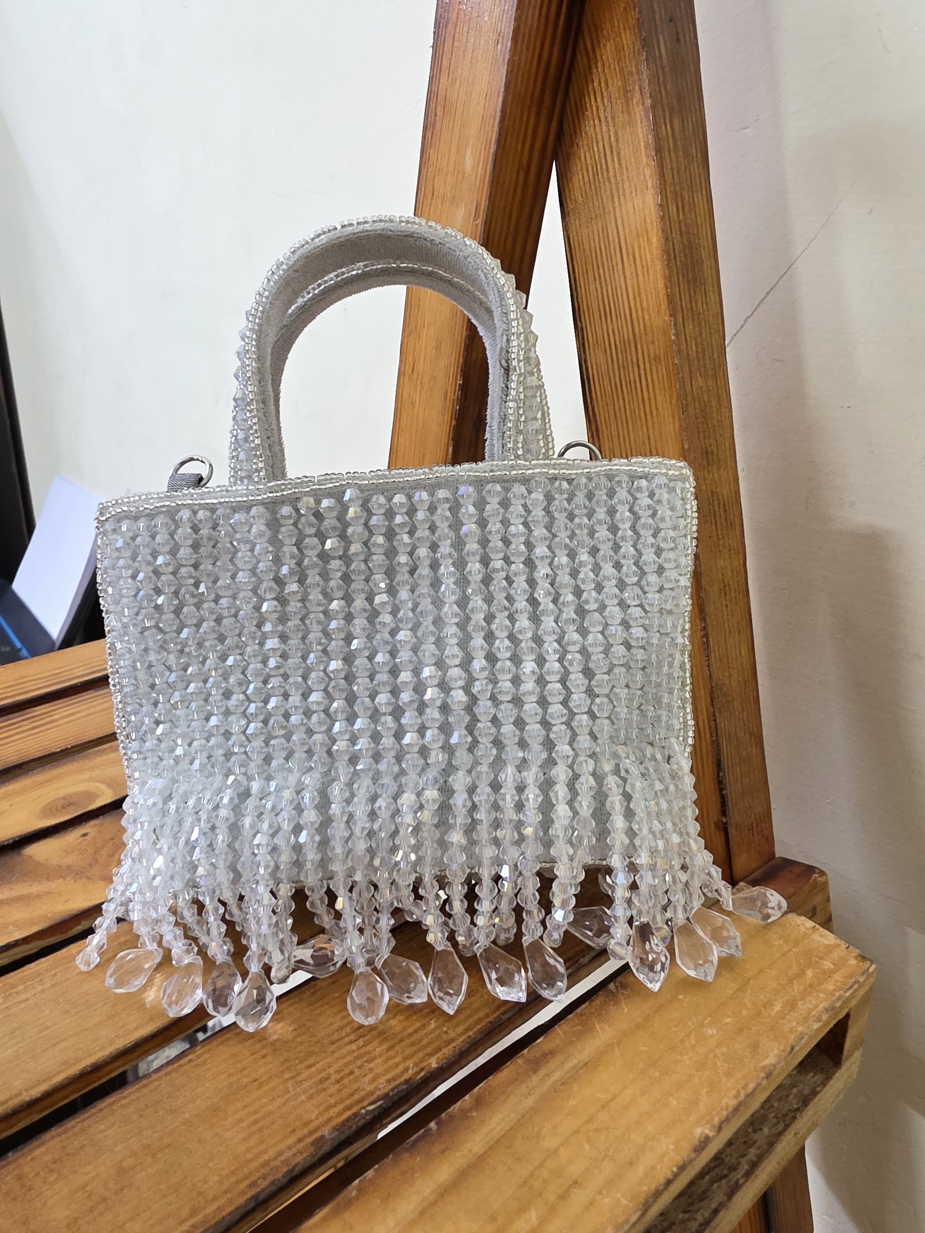 Embroidered Mini Clutch Bag