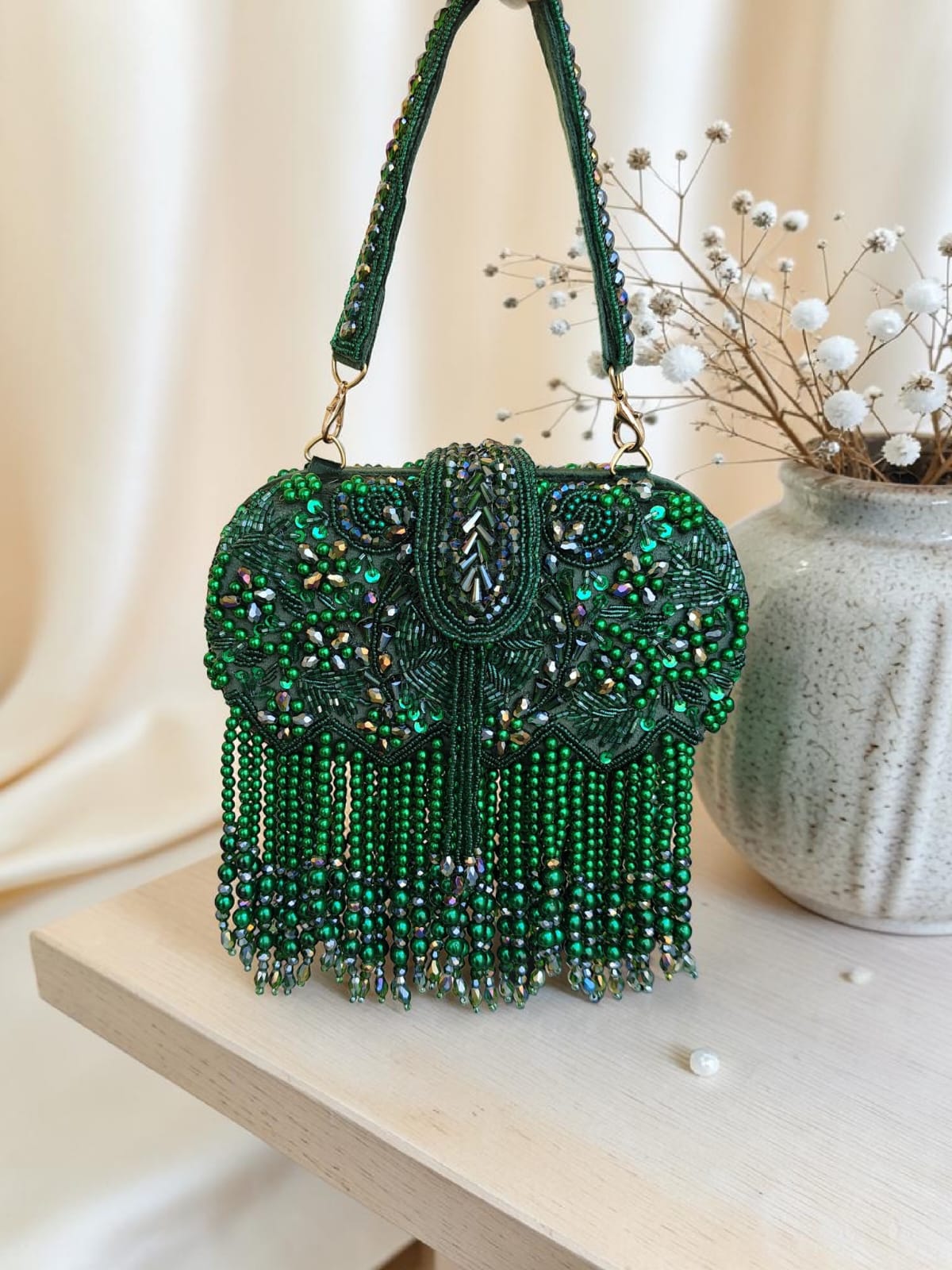 VRPS Embroidered Clutch | Handcrafted Ethnic Bag | SWIS-4527 | Additional Angle