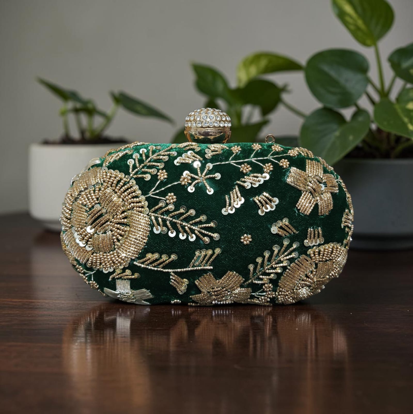 VRPS Embroidered Clutch | Handcrafted Ethnic Bag | SWIS-4656