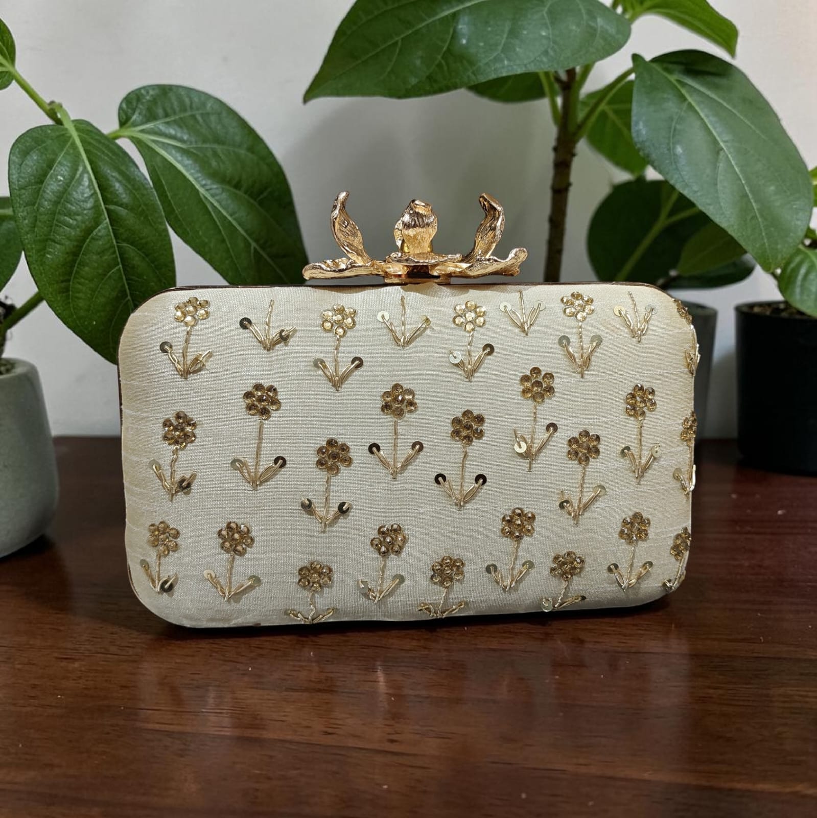 VRPS Embroidered Clutch | Handcrafted Ethnic Bag | SWIS-4677 | Additional Angle